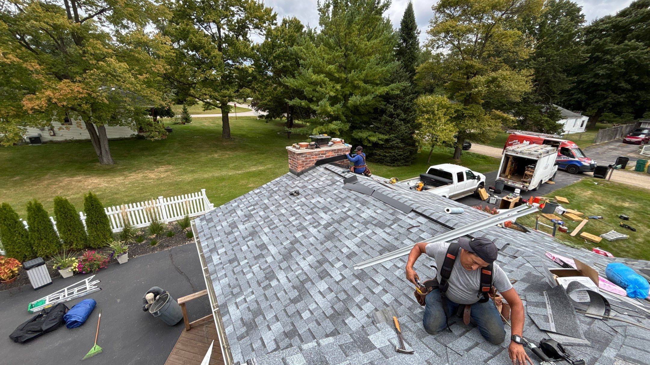 Roof Replacement using Owens Corning Slatestone Gray by 180 Contractors