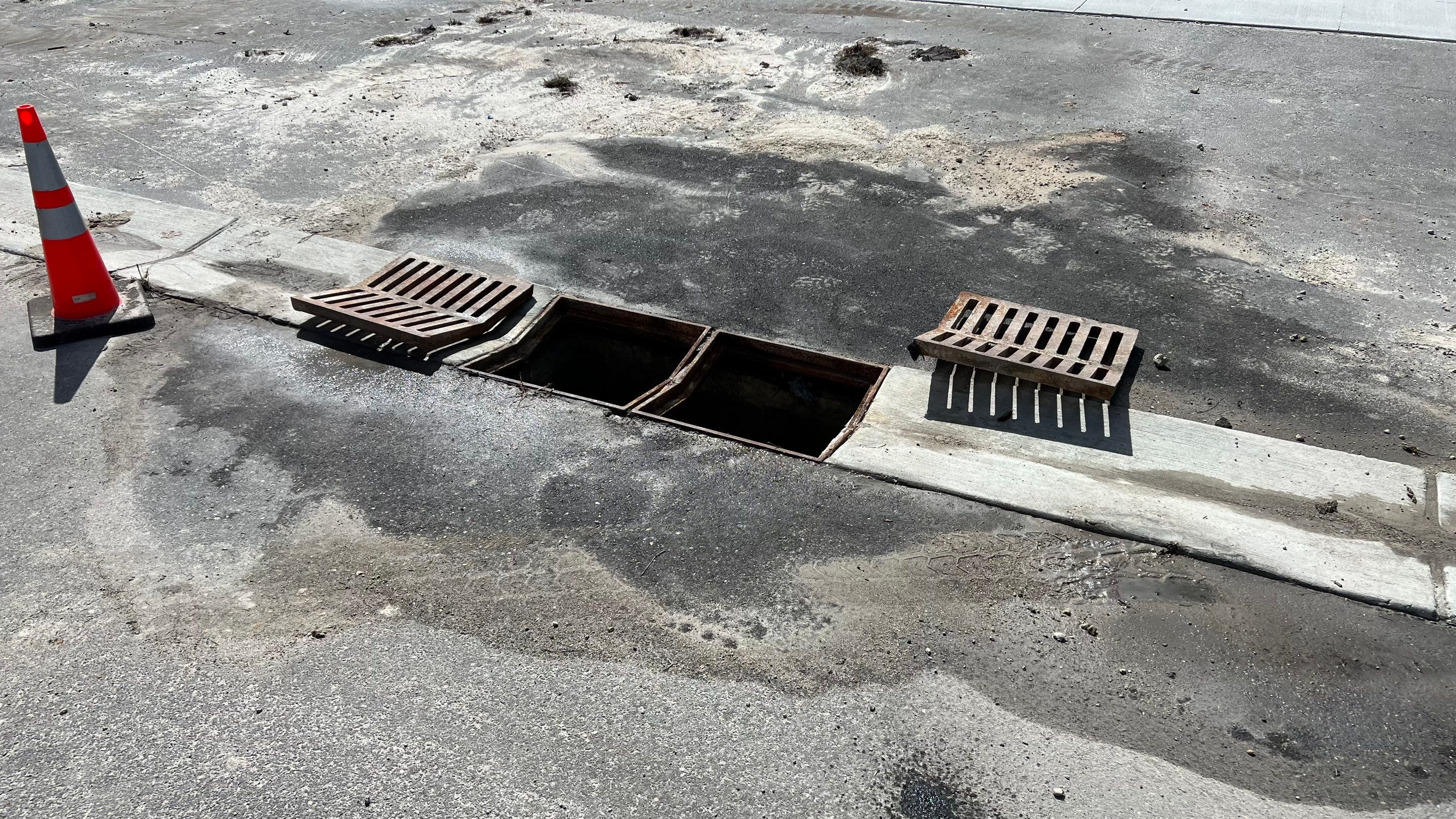 New Construction Storm Drain System Cleaning by APS Power & Water