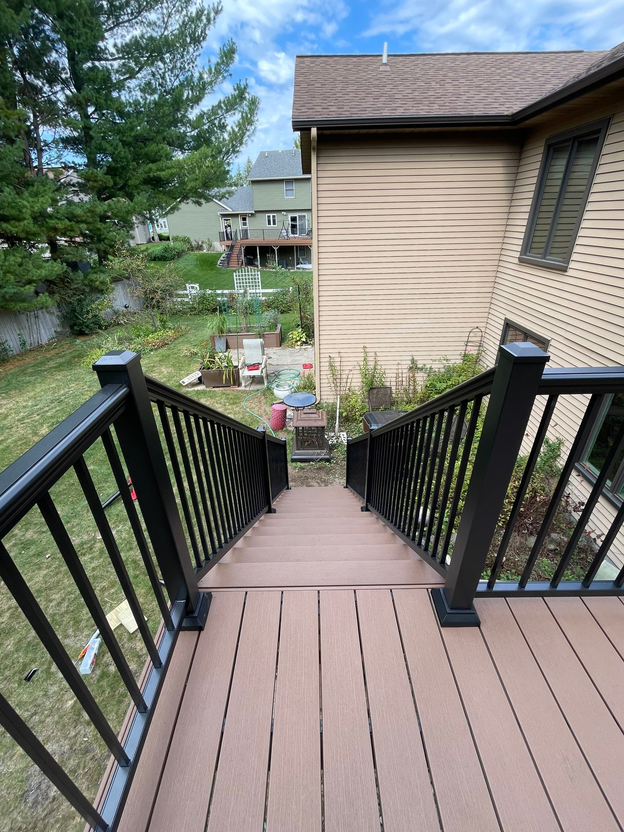 Deck Installation using TIMBERTECH DECKING by Avalon Roofing and Exteriors