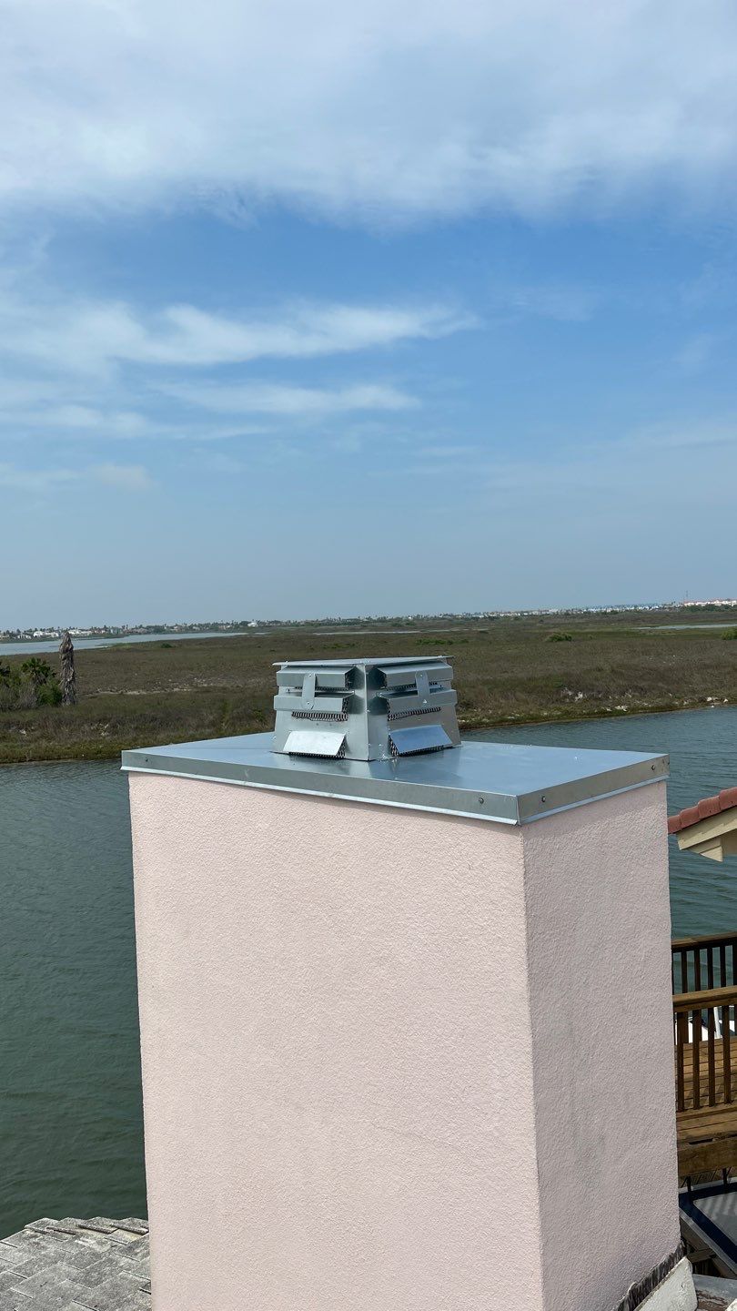 Chimney Cap & Chase Replacement using Galvanized Chimney Cap & Chase by Lighthouse Roofing