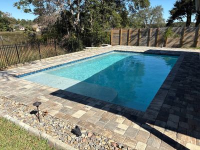 Pool Pavers using PolySand