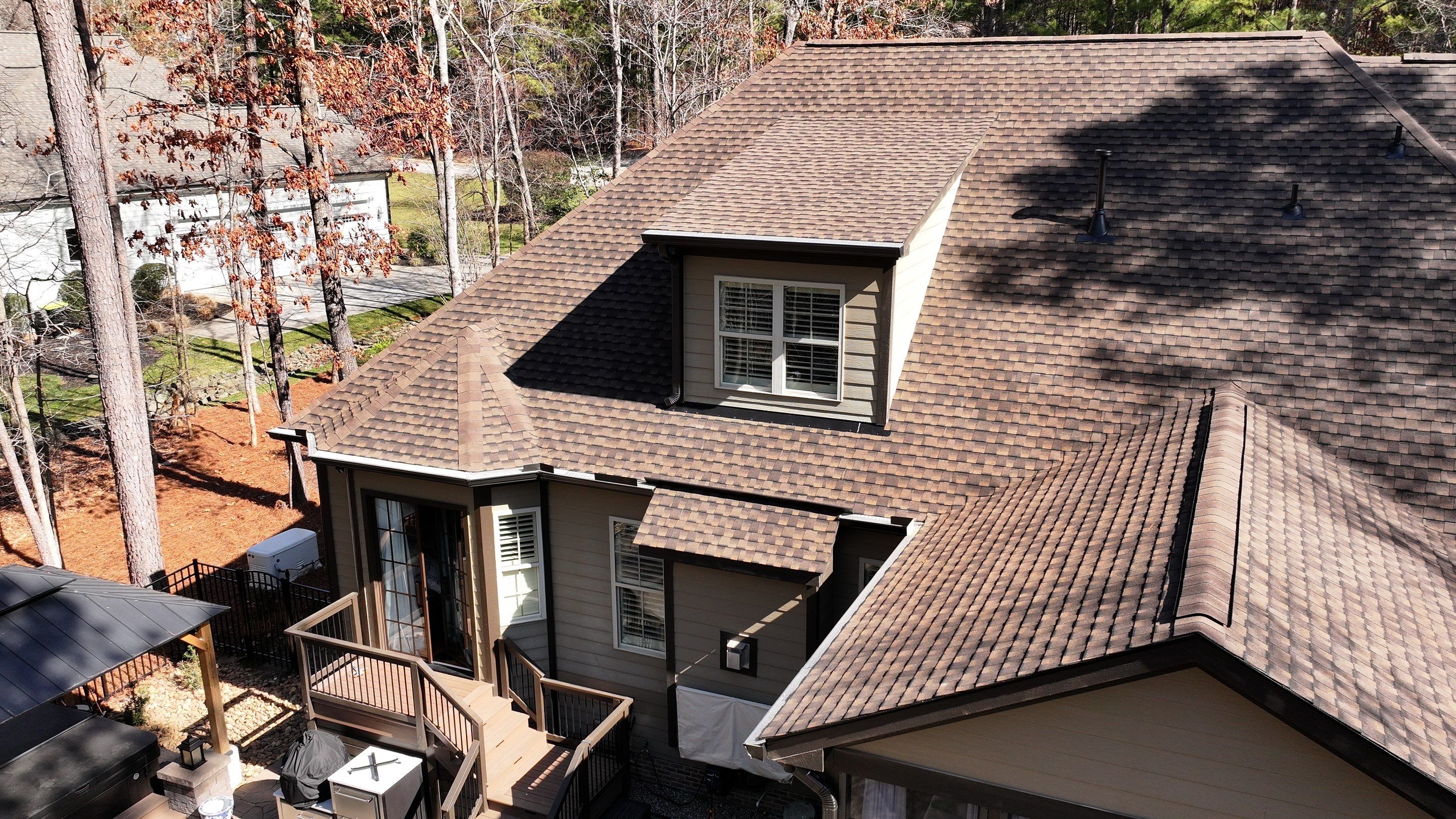 Roof Replacement - New GAF Timberine Ultra HDZ Barkwood shingle by Pro Performance Roofing