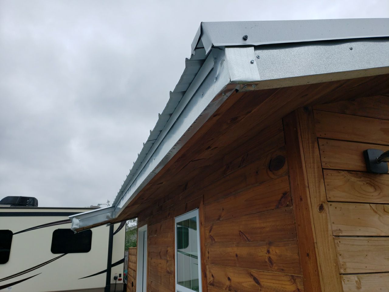 Gutter Installation using K-Style Seamless Gutters and Soffit and Fascia Replacement by Gutter Professors