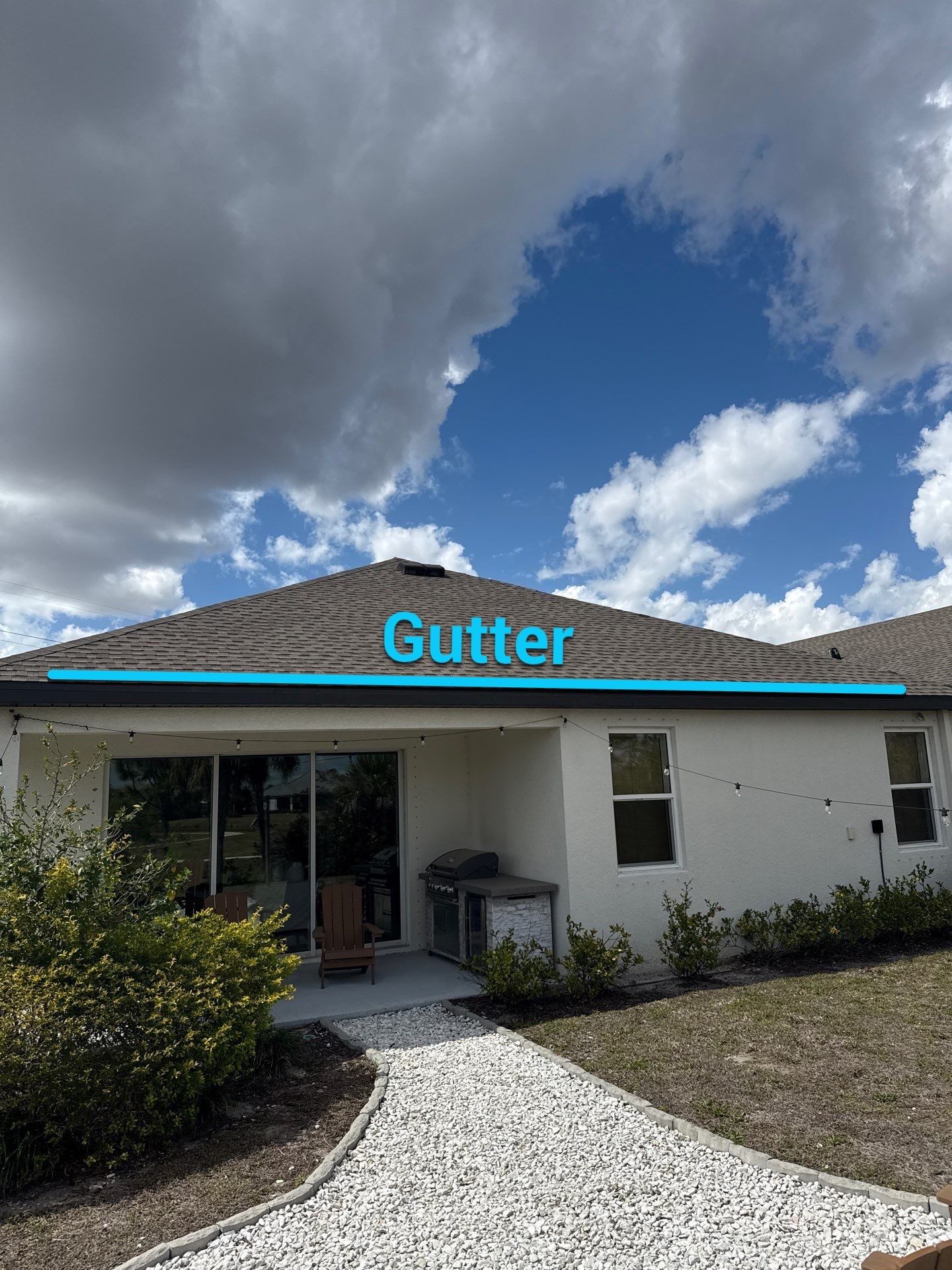 K-Style Seamless Gutter Installation using bronze gutters in Sarasota FL by Gutter Professors