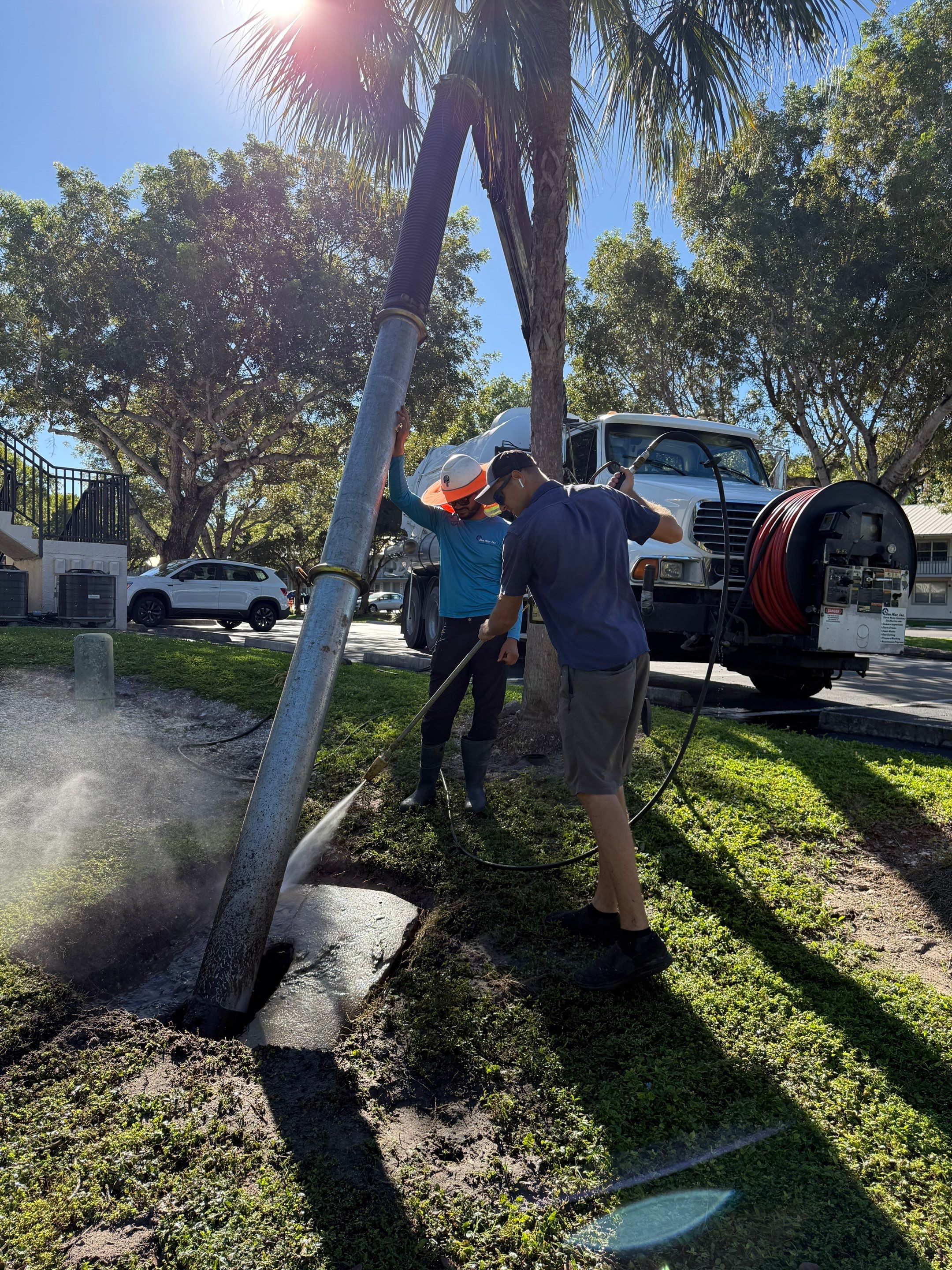 Naples Apartment Complex Culvert Cleaning by APS Power & Water