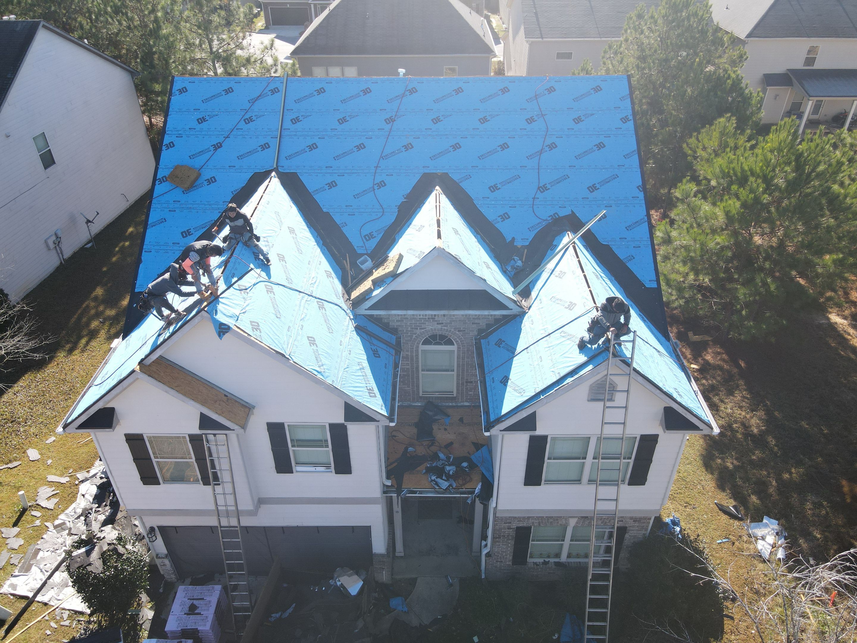 Residential Roofing Installation using Owens Corning by Inspector Roofing and Restoration