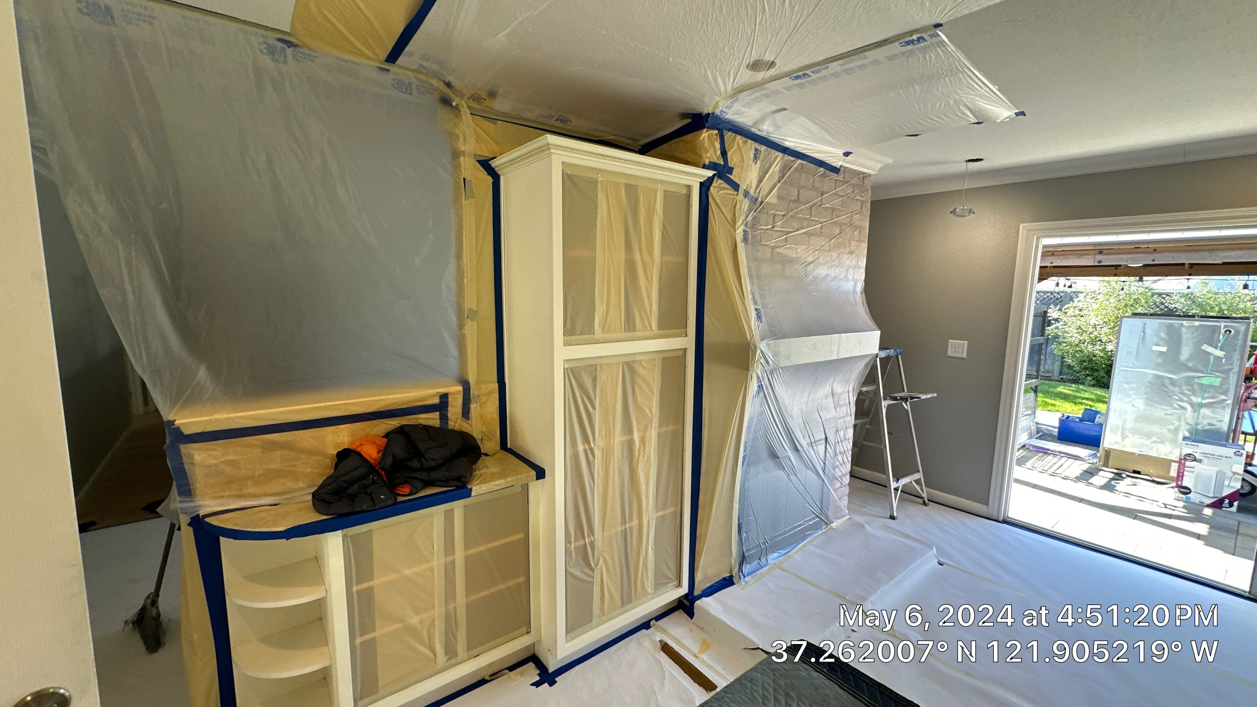cabinet painting San Jose  by Herrera’s Bay Area Painting inc.