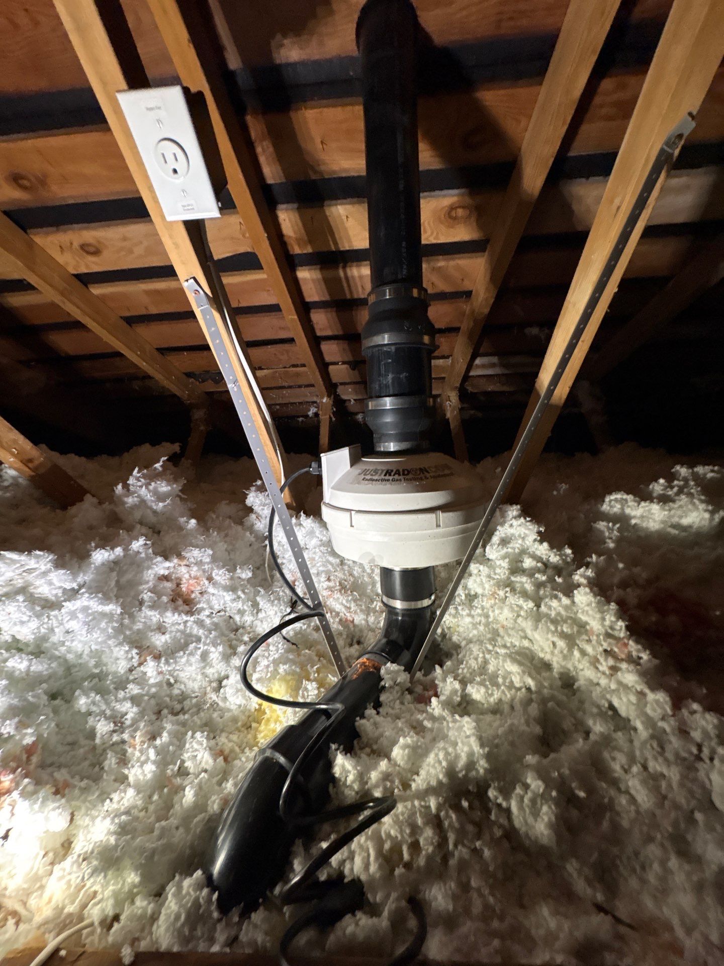 SafeAir™ System - Attic Installation by JustRadon.Com