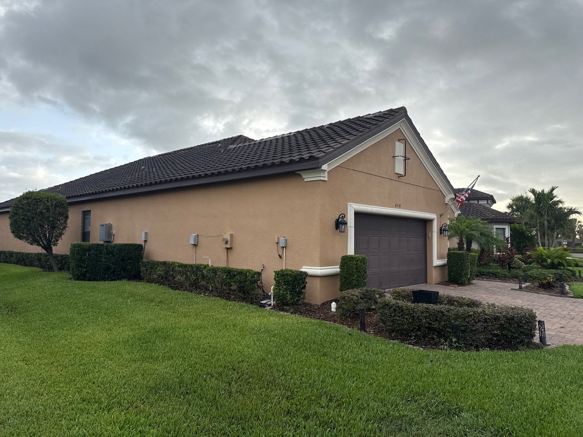 Tile Roof Cleaning & Paver Driveway Restoration – Artisan Lakes Esplanade, Palmetto, FL by Sunshine AquaWash