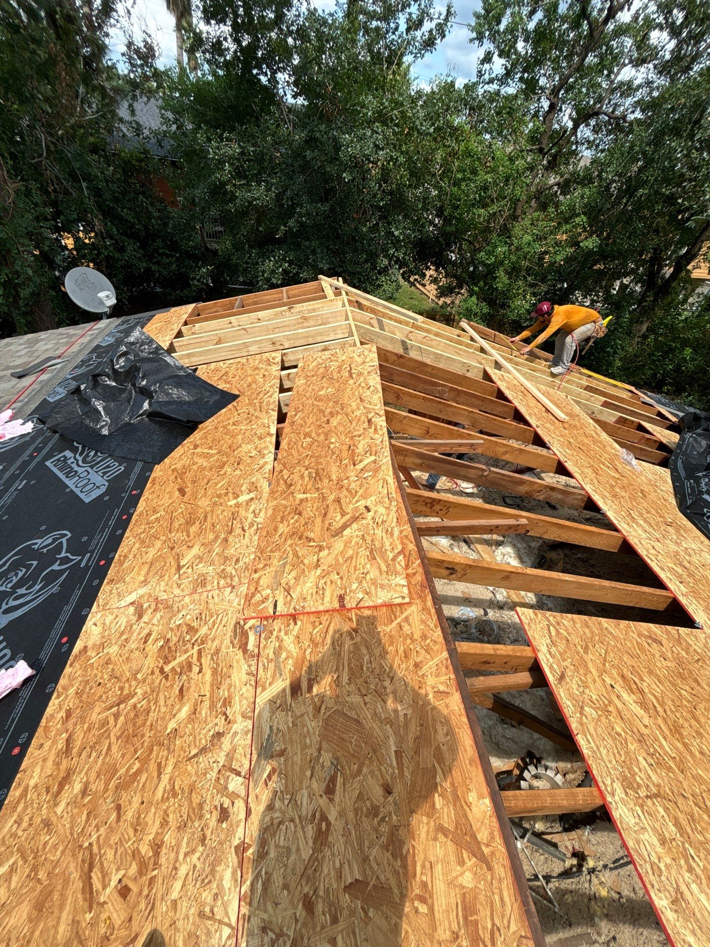 Residential Roofing Installation using Owen's Corning Duration (Lifetime) Shingles by Roof Repair Company