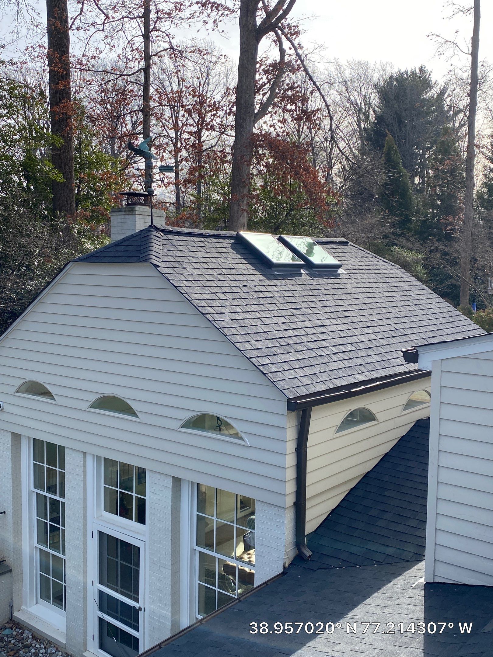 McLean: Certainteed Landmark Pro Designer Shingles in Max Def Charcoal Black by RM Banning, Inc.