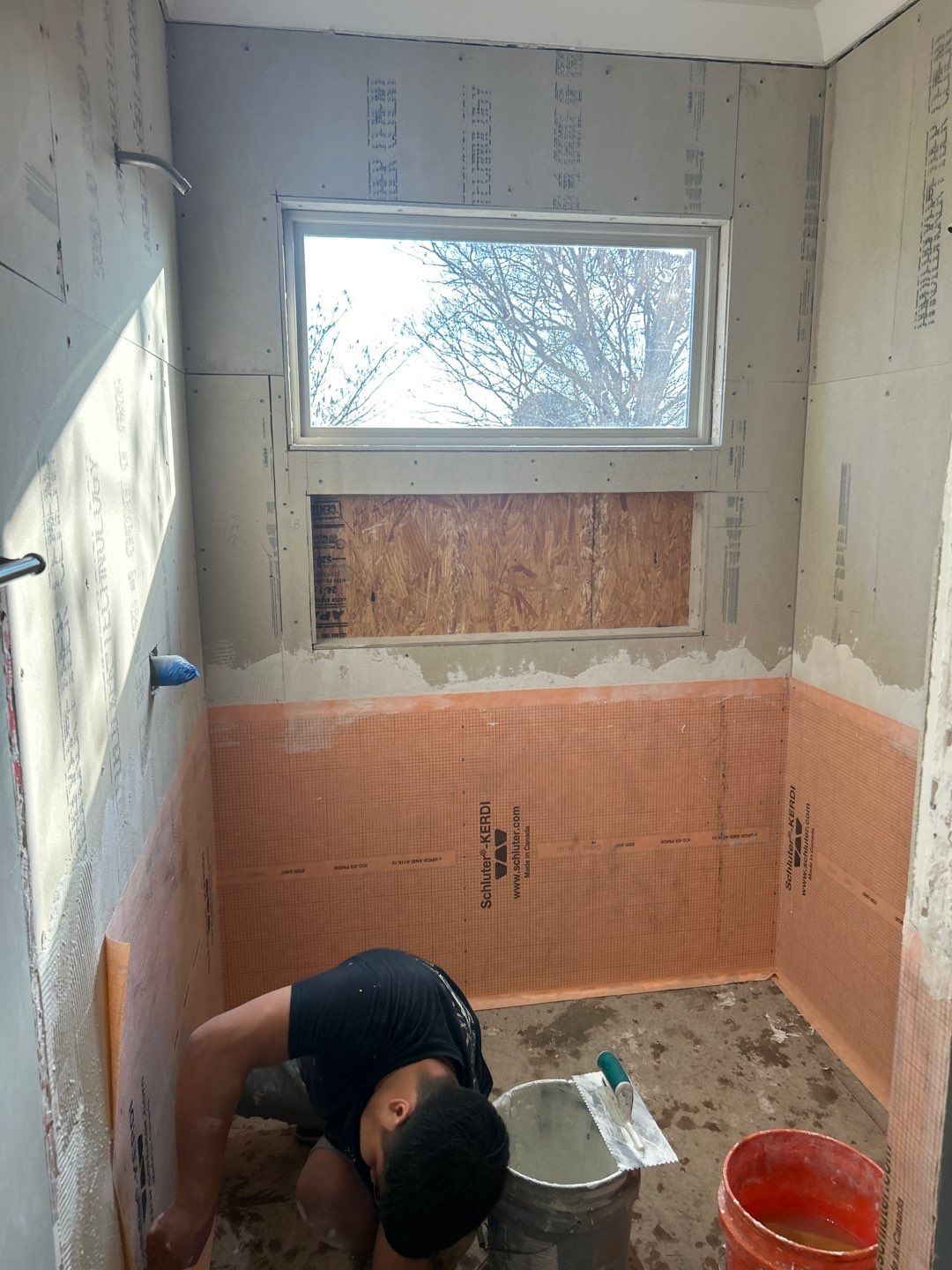Shower upgrade by Footprints Floors of Nashville