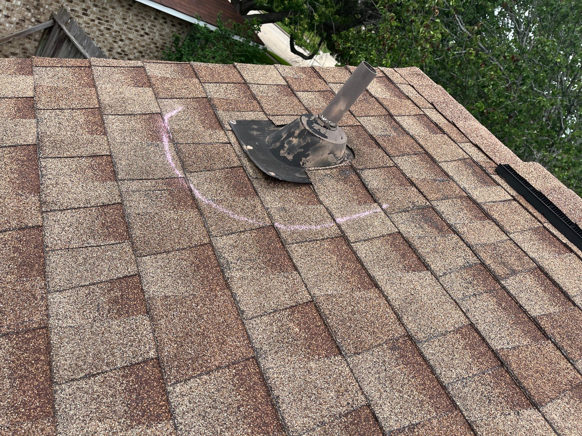 Hail Damage using Owen's Corning Duration (Lifetime) Shingles by Roof Repair Company