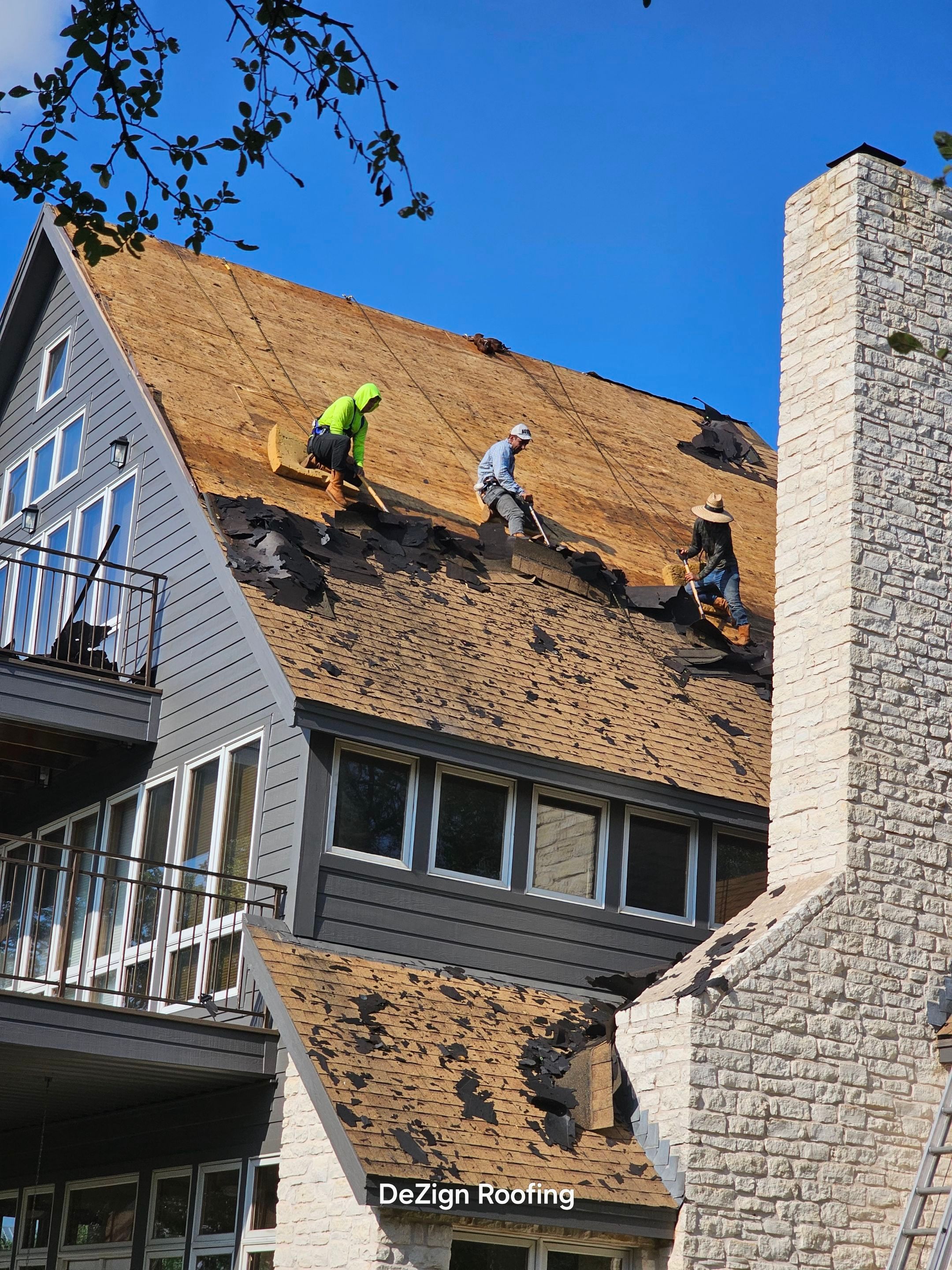 Residential Roofing Installation using IKO Nordic Granite Black by DeZign Roofing & Exteriors