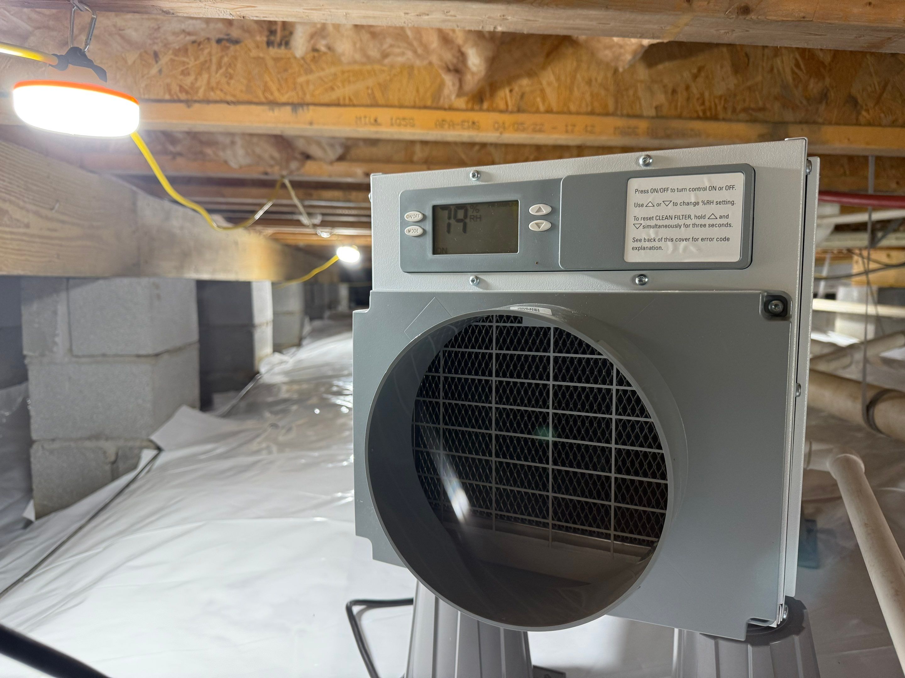 Project in Franklin by Patriot Crawl Space Repairs