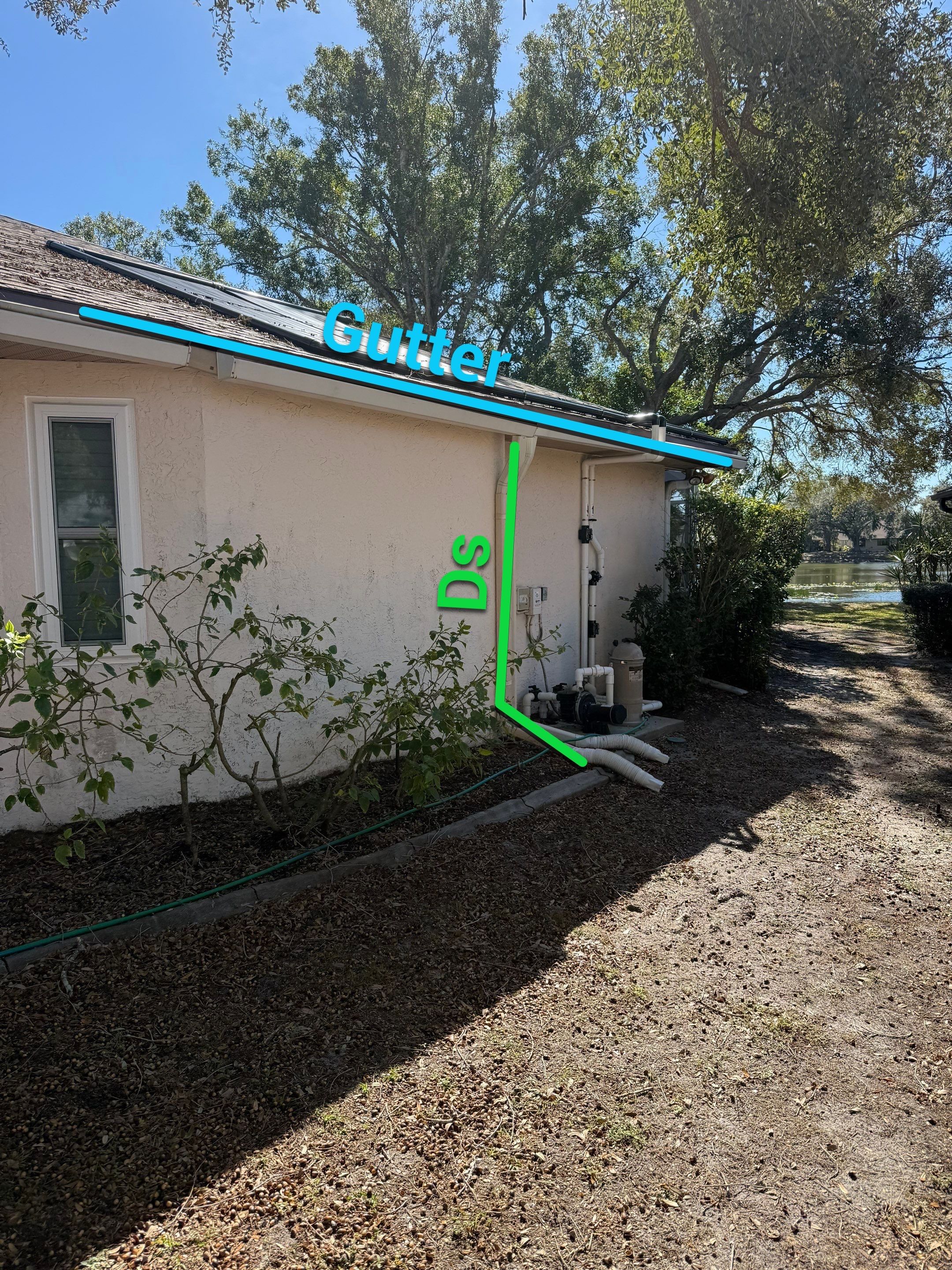 Seamless Aluminum Gutter Installation using 6 Inch Seamless Gutters in Sarasota FL by Gutter Professors