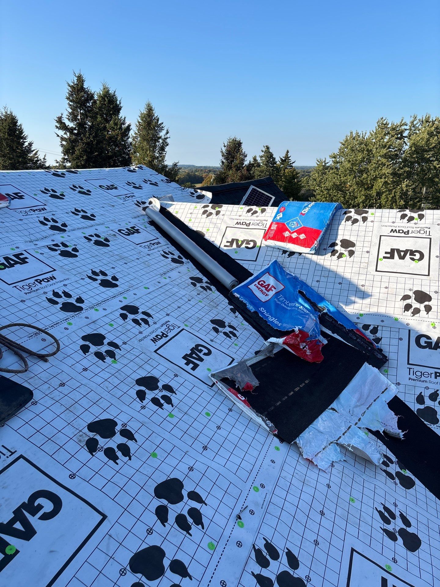 GAF Timberline Solar Roof Installation in Pittsford, NY by American Home Contractors