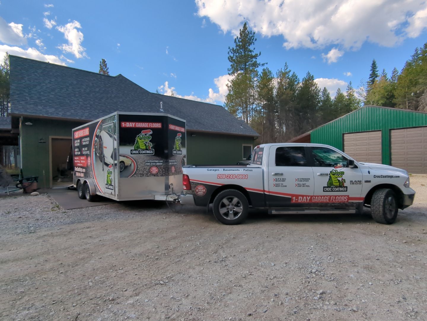 Garage Transformation using Shale Hybrid by Croc Coatings, LLC
