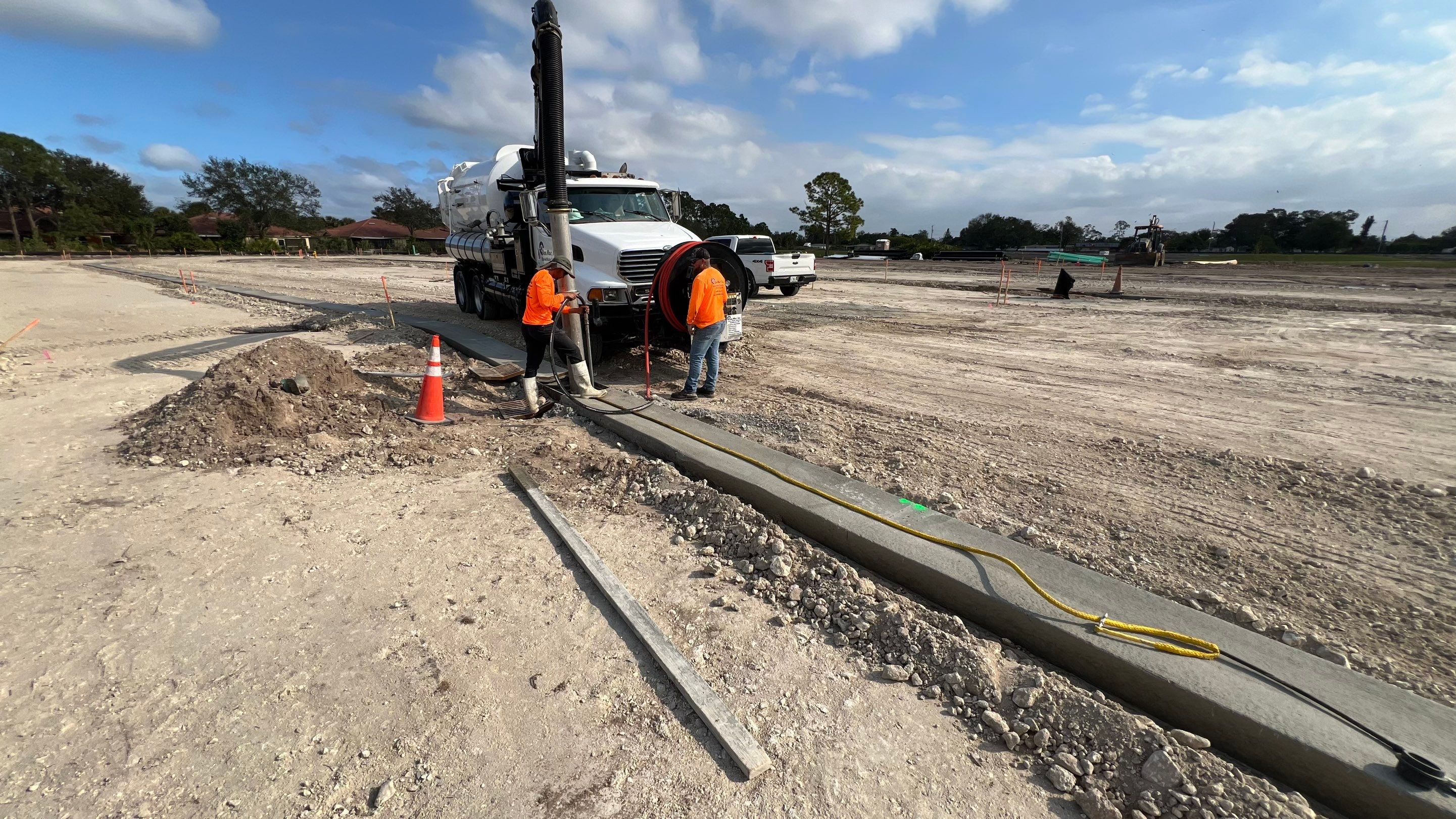 New Construction Sewer System and Stormwater System Cleaning by APS Power & Water