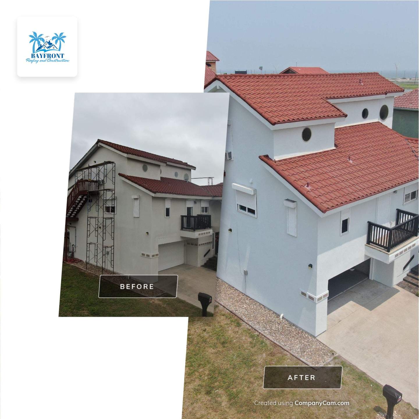 Waterfront Stucco Remastered by Bayfront Roofing and Construction