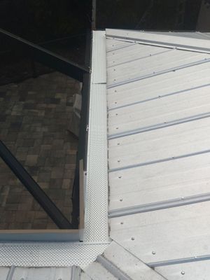 Gutter guards installation combined with gutter cleaning in Sarasota, FL