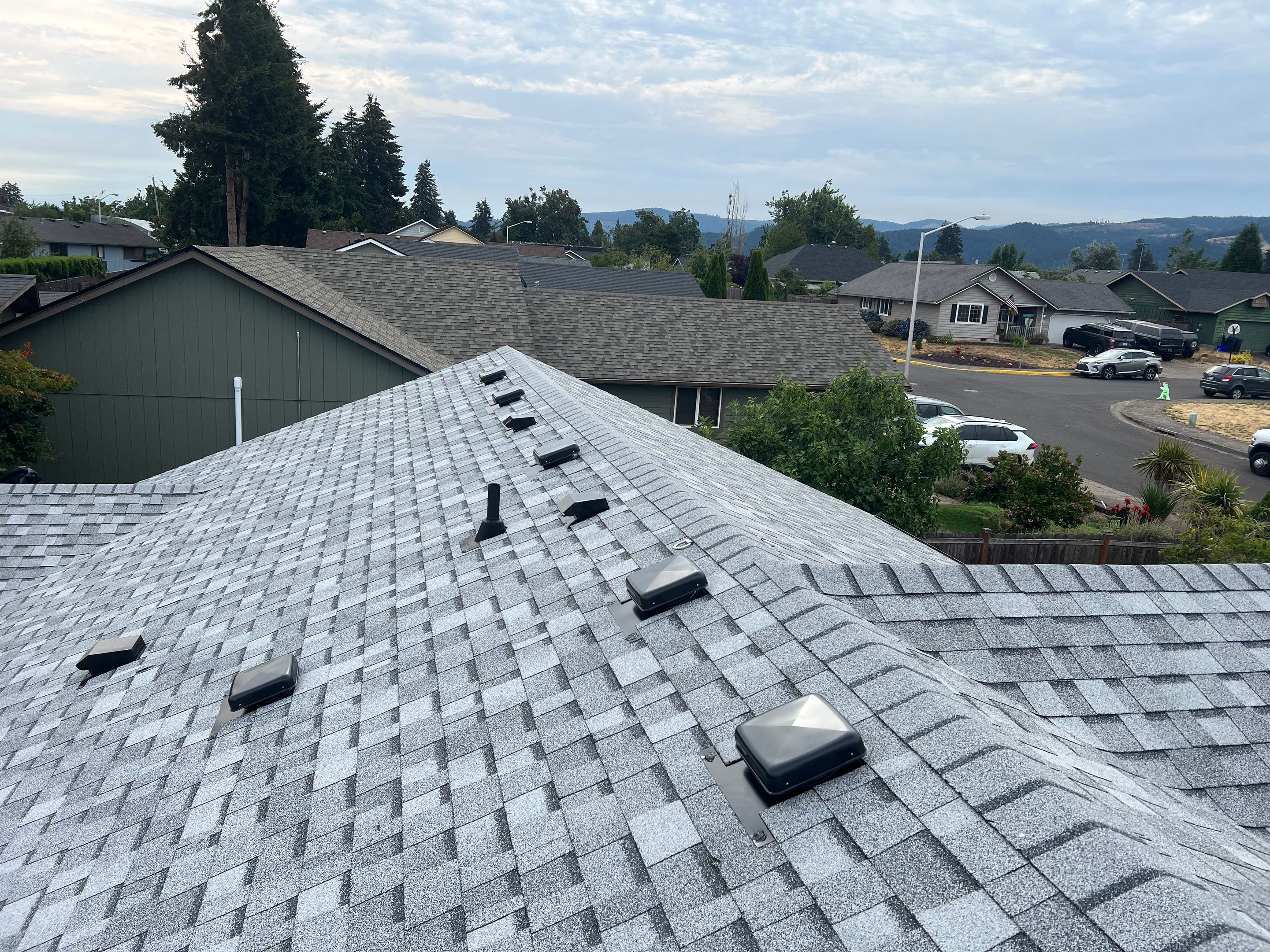 Residential Reroof using Owens Corning Duration Shingles in Sierra Gray. by BEST Roofing & Waterproofing