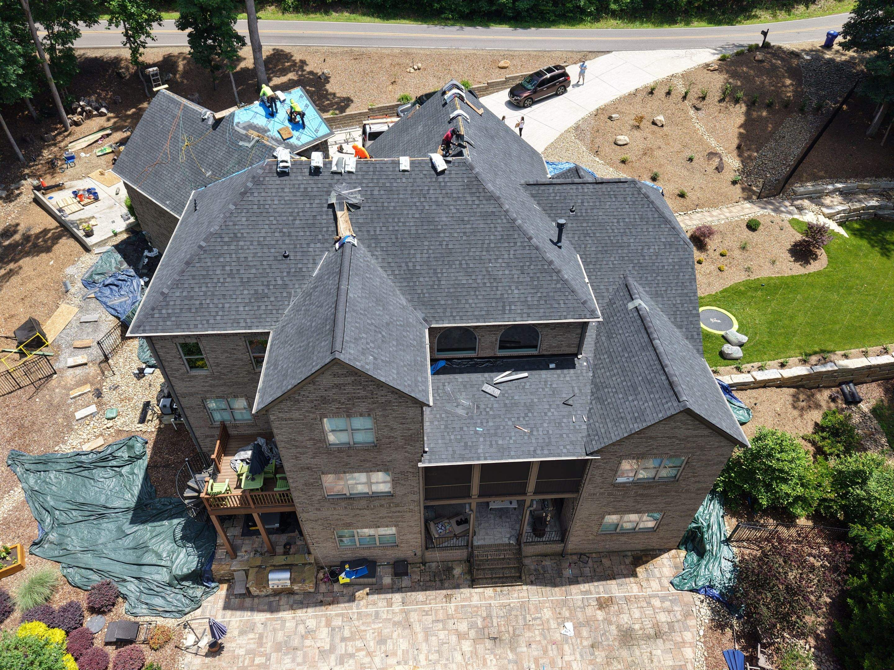 Residential Roofing Installation using TAMKO Titan XT Rustic Black by RISE Roofing & Restoration, LLC