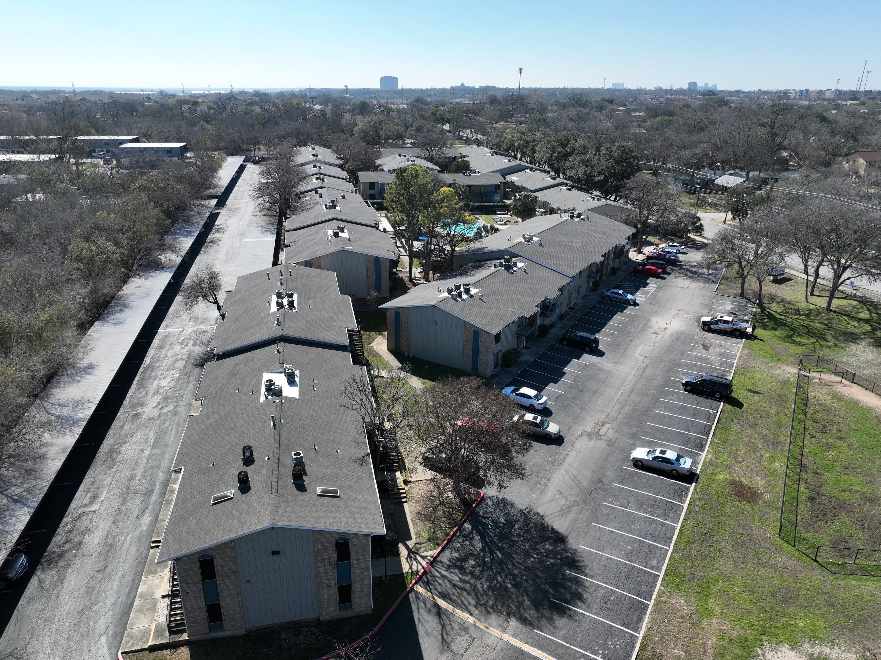Commercial Roof Inspection using Drone Inspection by Premier Roofing and Contracting