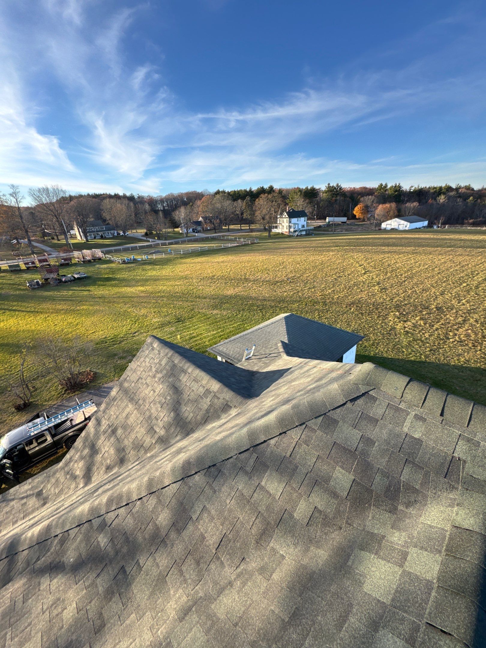 Goffstown, NH Roof Replacement Using IKO Dynasty Architectural Shingles in Emerald Green by Compass exteriors