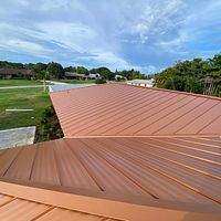 24ga 1" Nail-Strip Copper Metallic by Total Roofing System The Metal Roof Experts