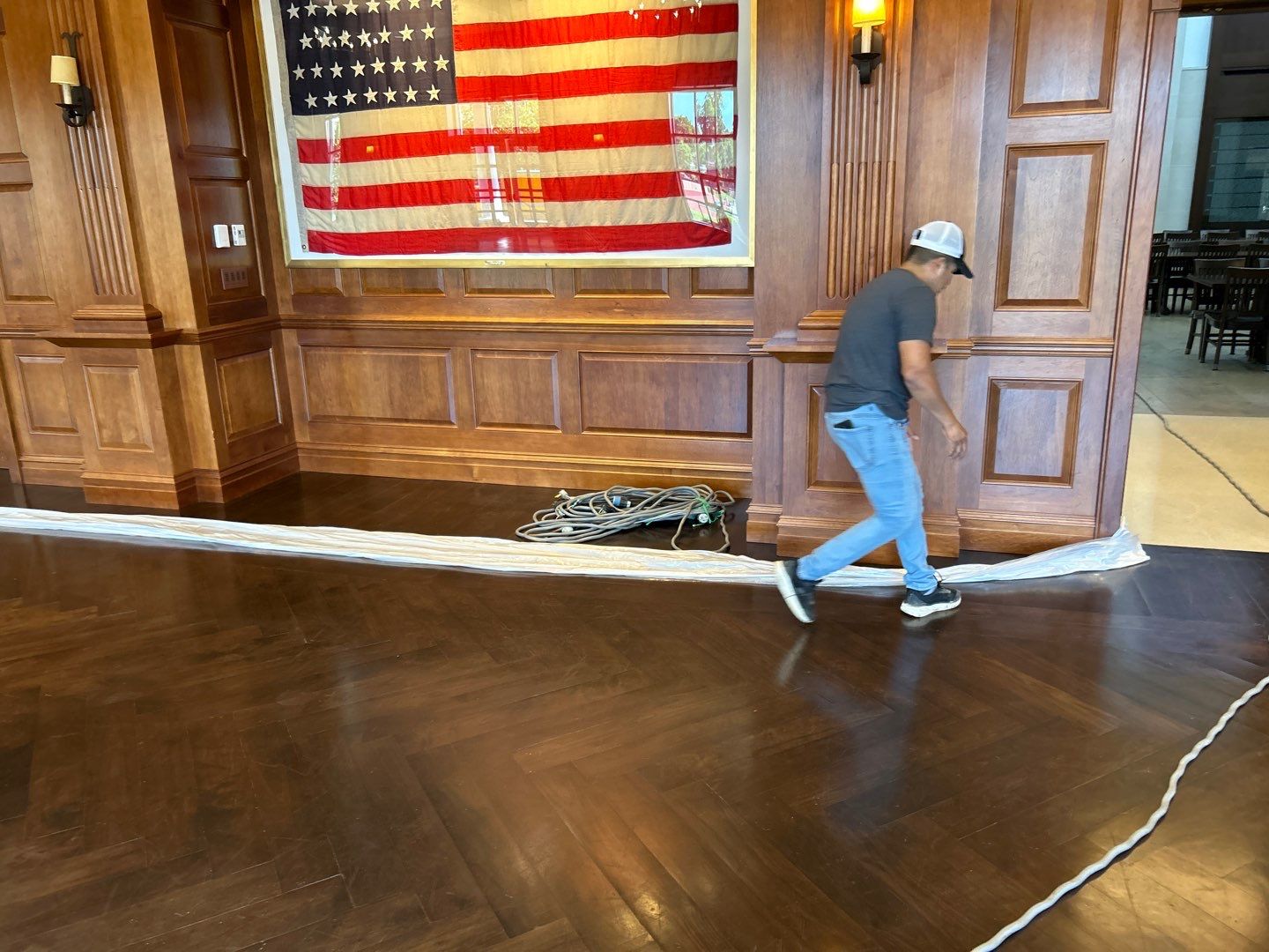 Patriotic Boys' School Refinish  by Footprints Floors of Nashville