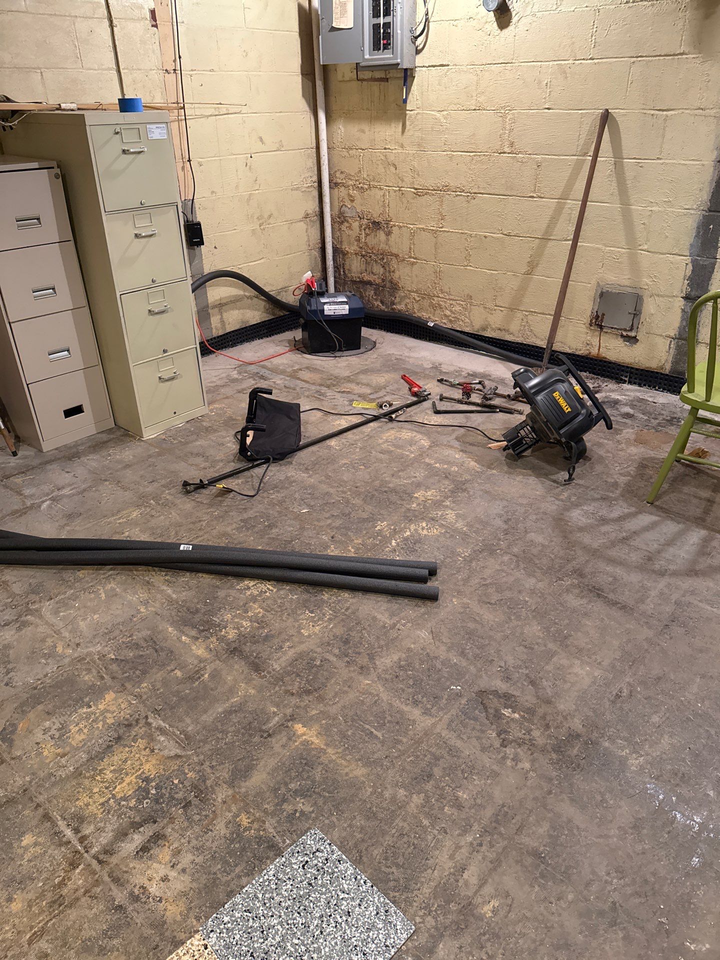 Basement + Garage Project in Pittsburgh by Floors in a Day, Inc