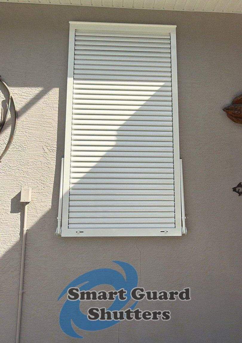 Hurricane Protection in White by Smart Guard Shutters