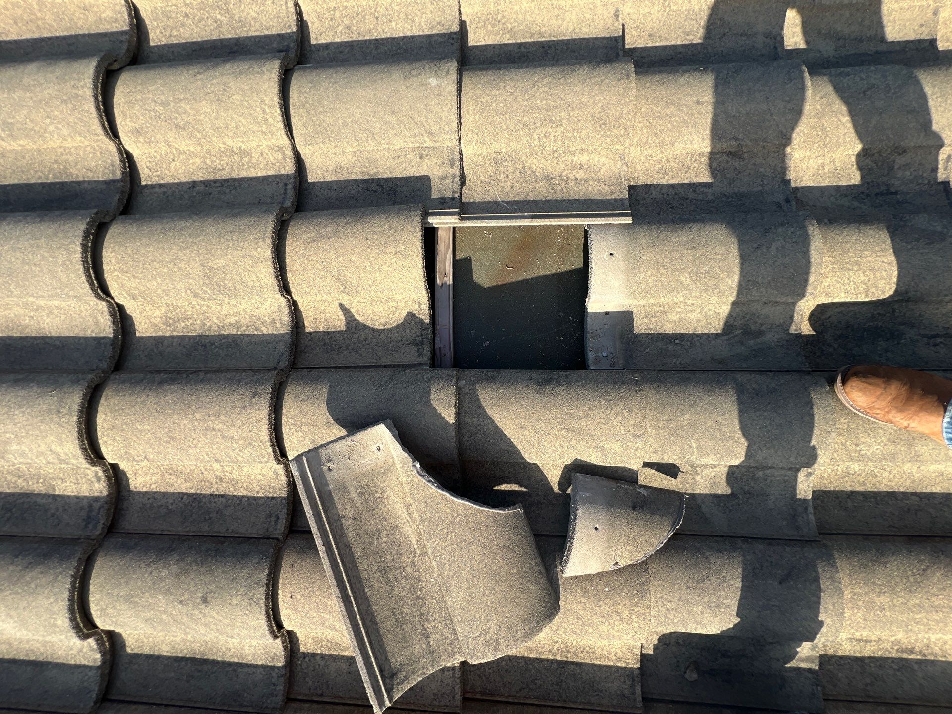 Residential Roofing Repair using tile by Roof Repair Company