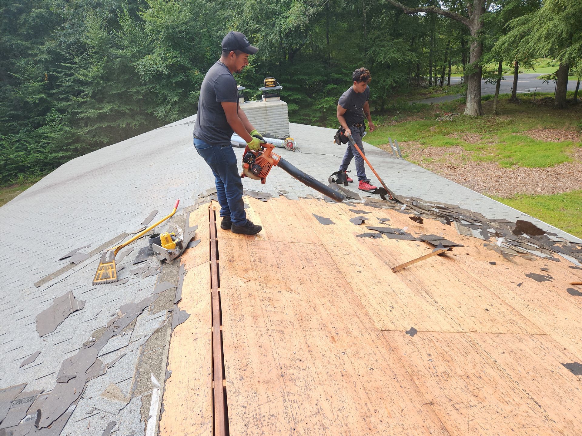 Commercial Roofing Installation using Owens Corning TruDefinition Duration AR - Harbor Blue by A Plus Exterior