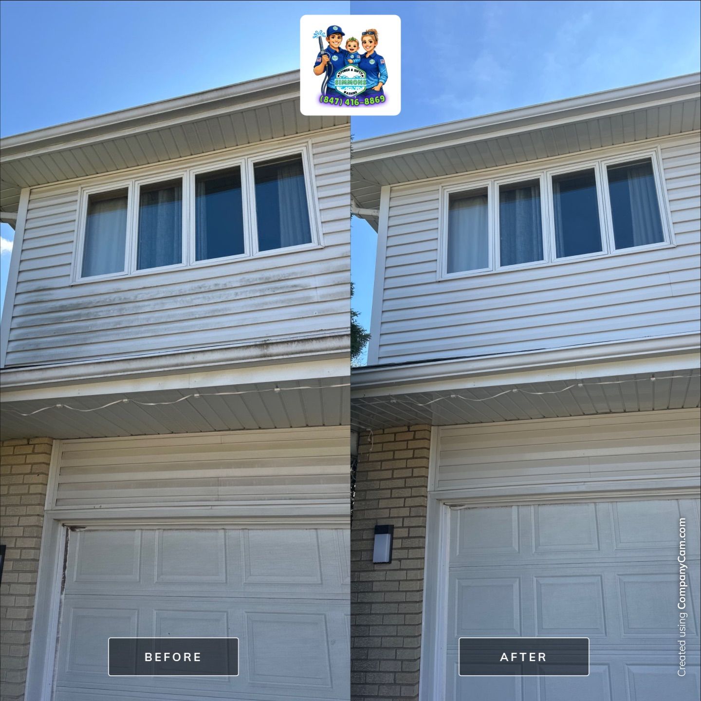 Project in Glenview by Simmons Power & Soft Washing