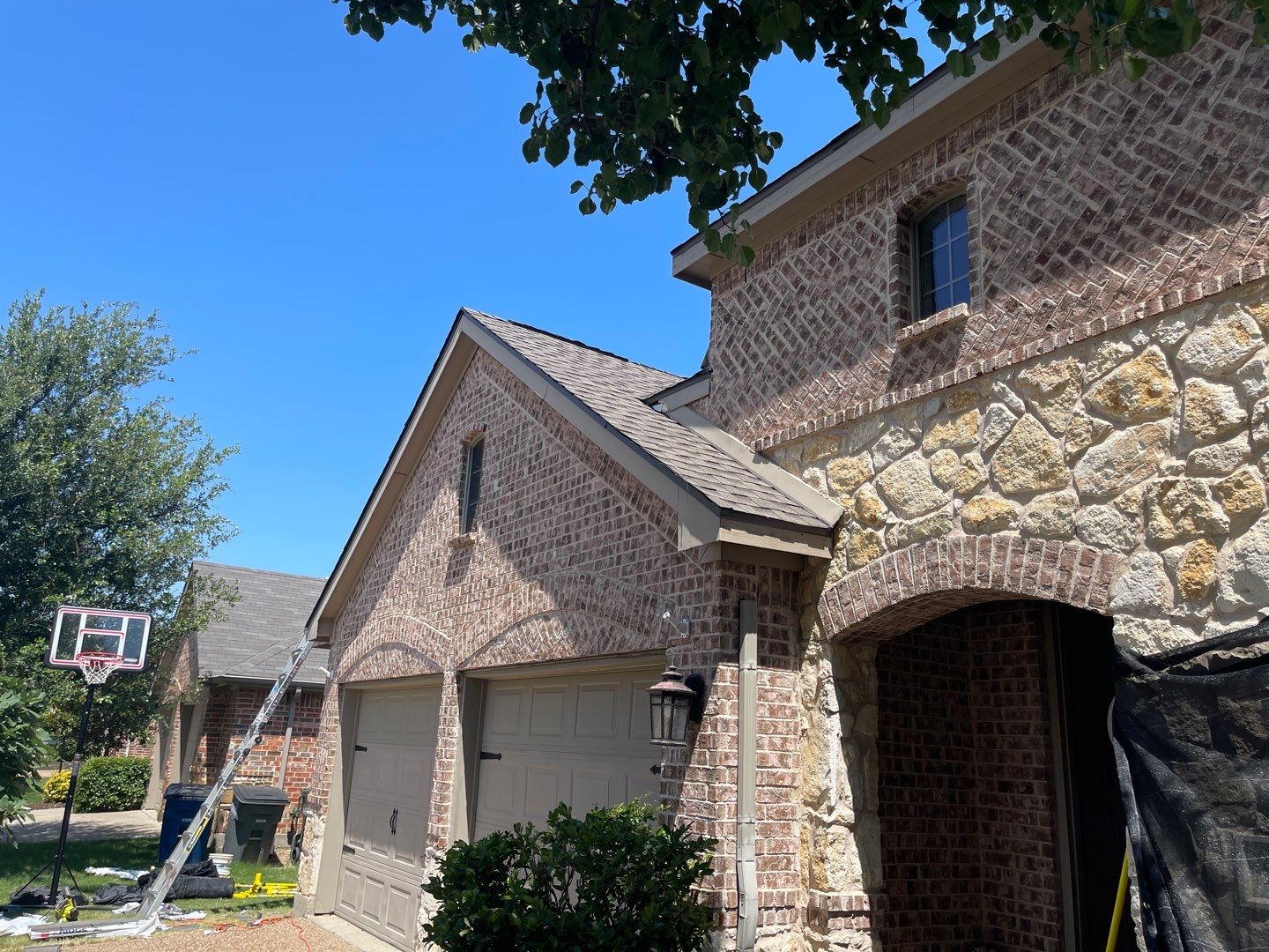Major Hail Storm Full Roof and Gutter Replacement by First United Roofing & Construction