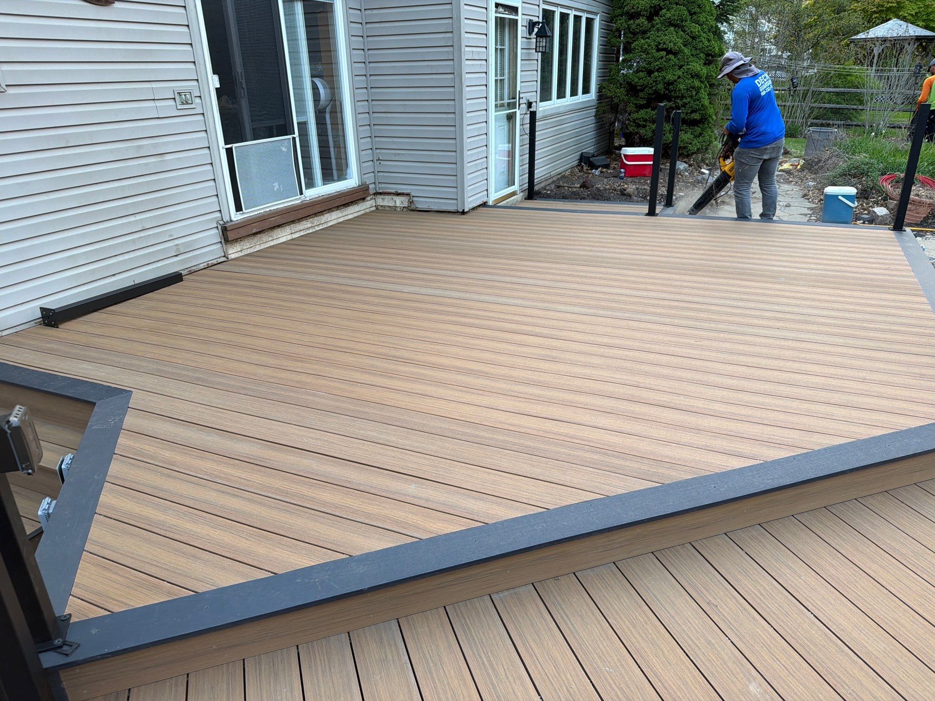Deck Resurface In Richboro PA With Pergola by deck guardian