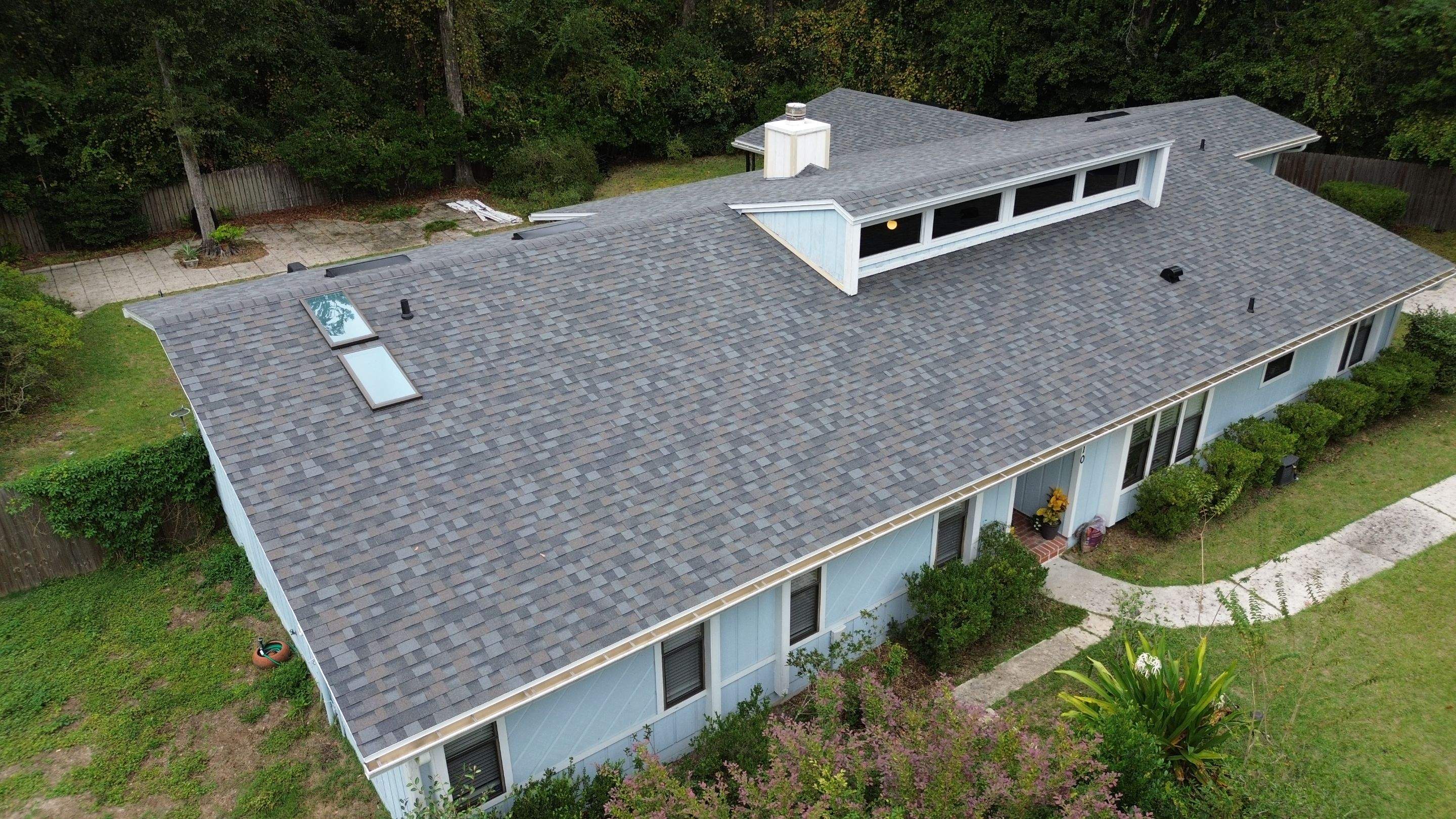 Reroof with Skylight in Gainesville, FL by Brehm Roofing