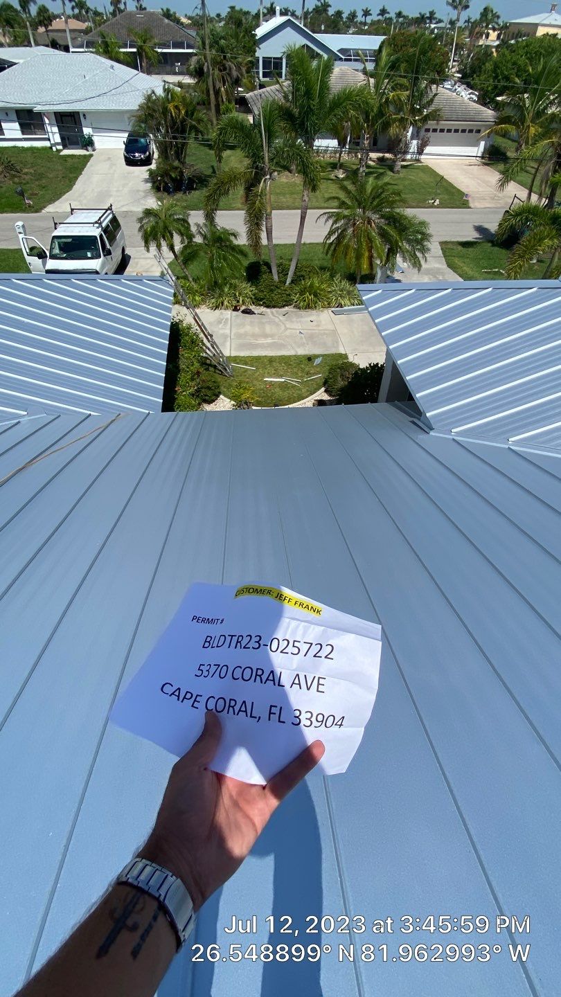 Residential Roofing Installation using Standing Seam Metal by Protek Roofing Heating Air & Solar