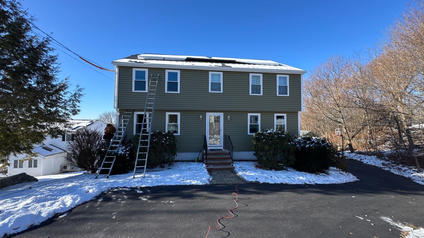 Complete Exterior Home Transformation with CertainTeed Dutch Lap Siding, Windows, Custom Door & Deck Repairs by Sensible Home Solutions