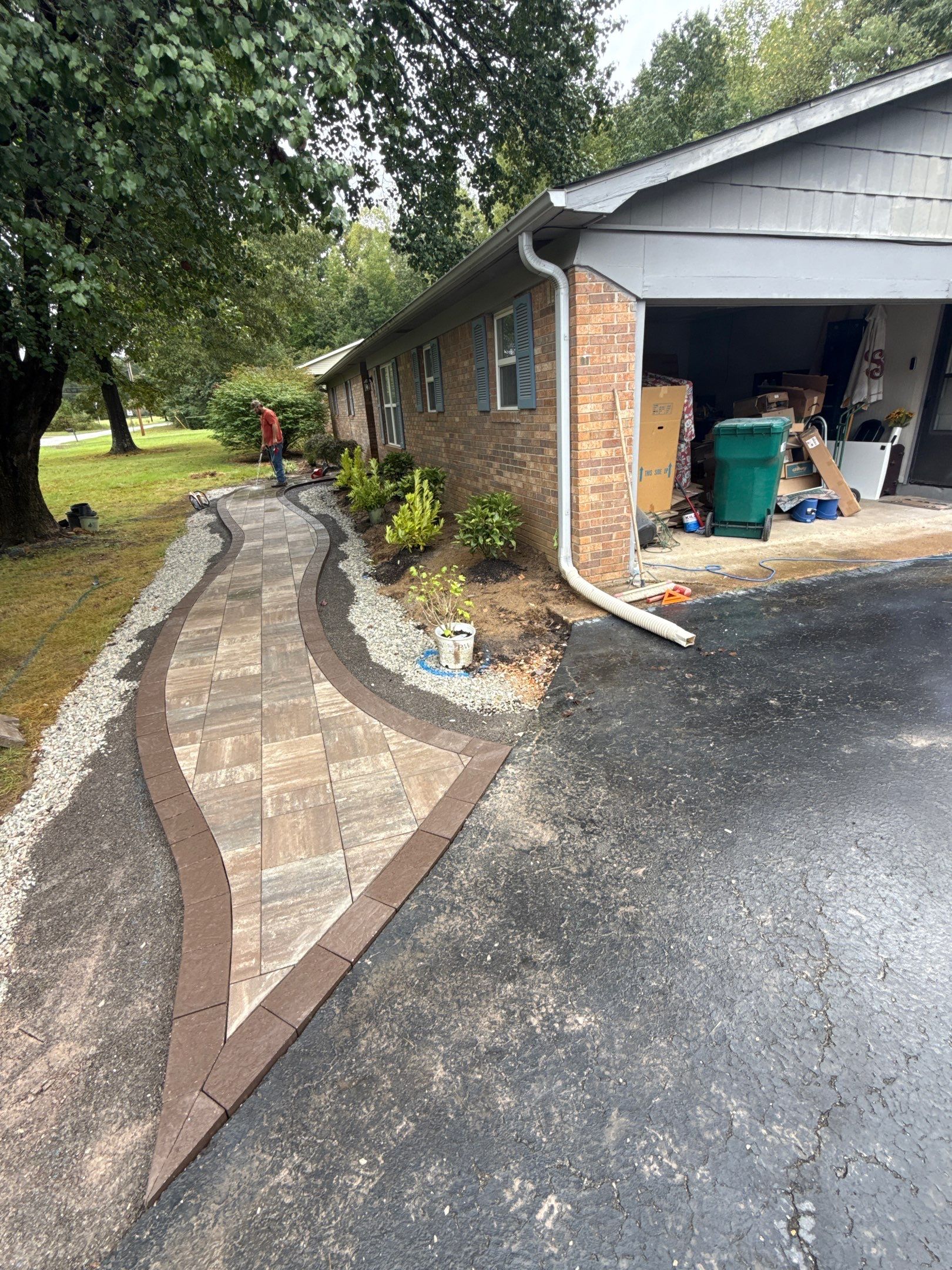 Front Entry Enhancements and a Back Deck Upgrade by Elite Proscapes LLC