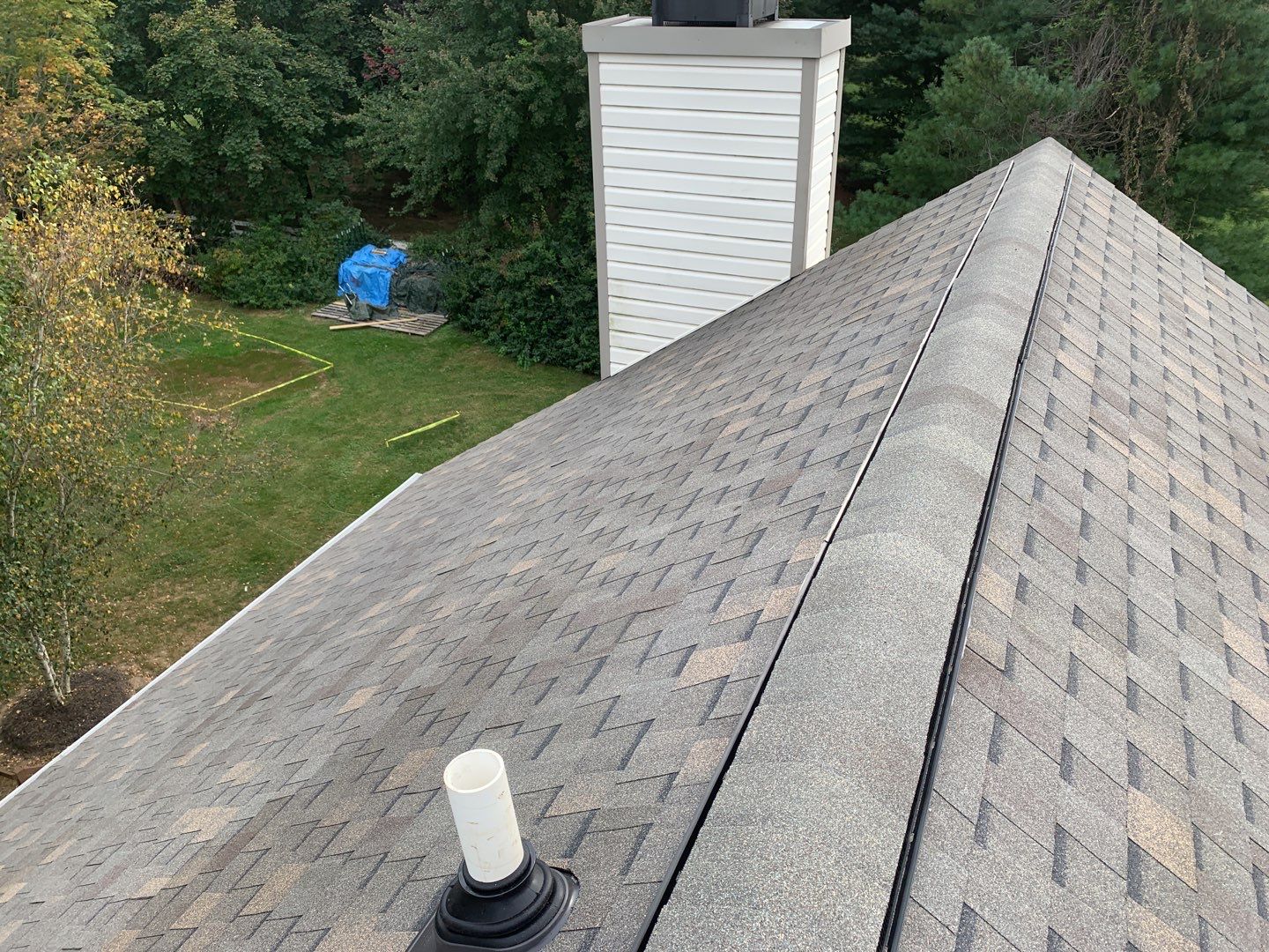 Residential Roofing Installation using Atlas Pinnacle Pristine Heather Blend by Frederick Roof Repair