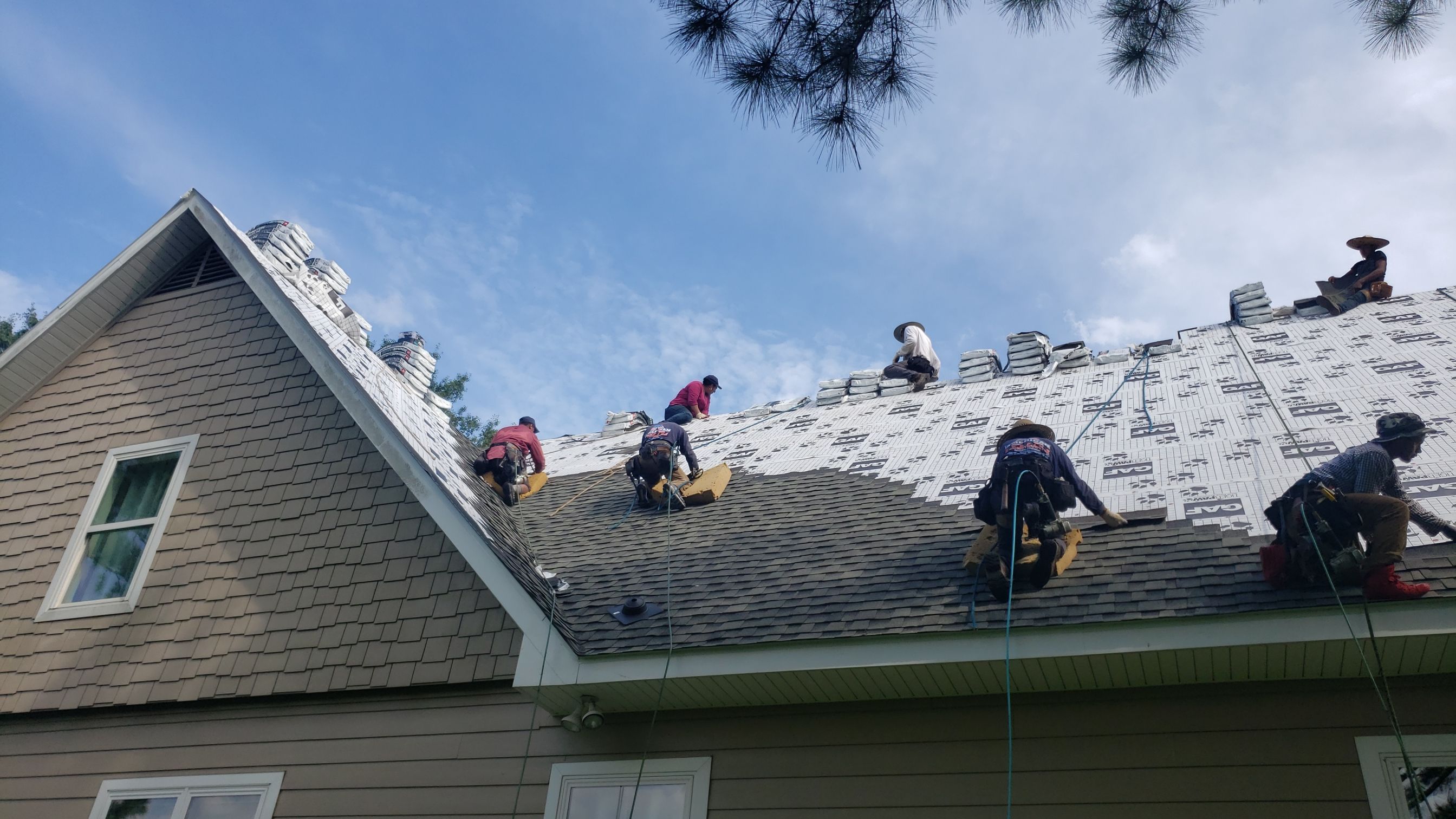 Residential Roofing Installation using Roof Replacement by American Roofing & Construction LLC