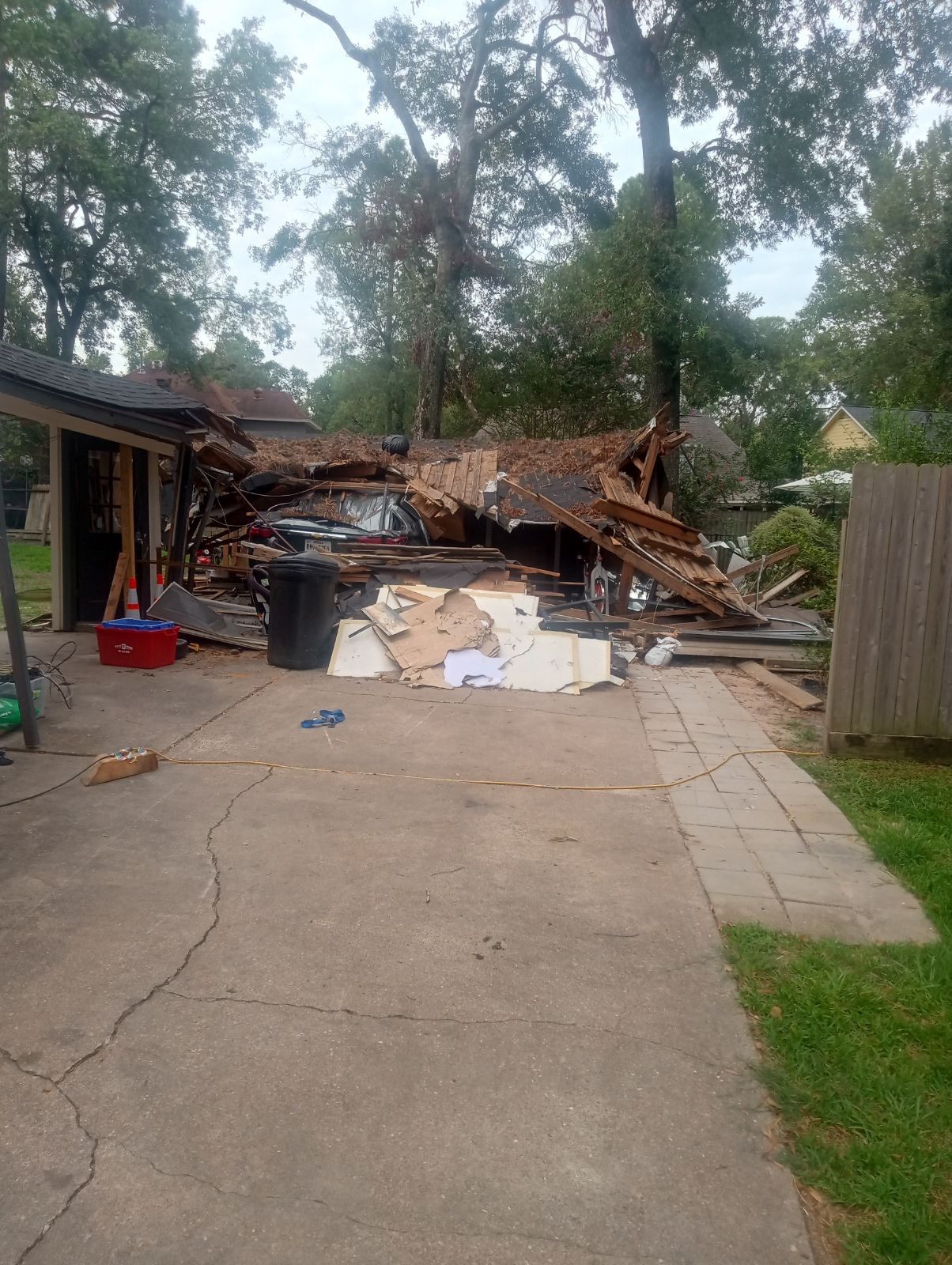 Tree Damage Garage Rebuild & Home Repair by Majesty Construction