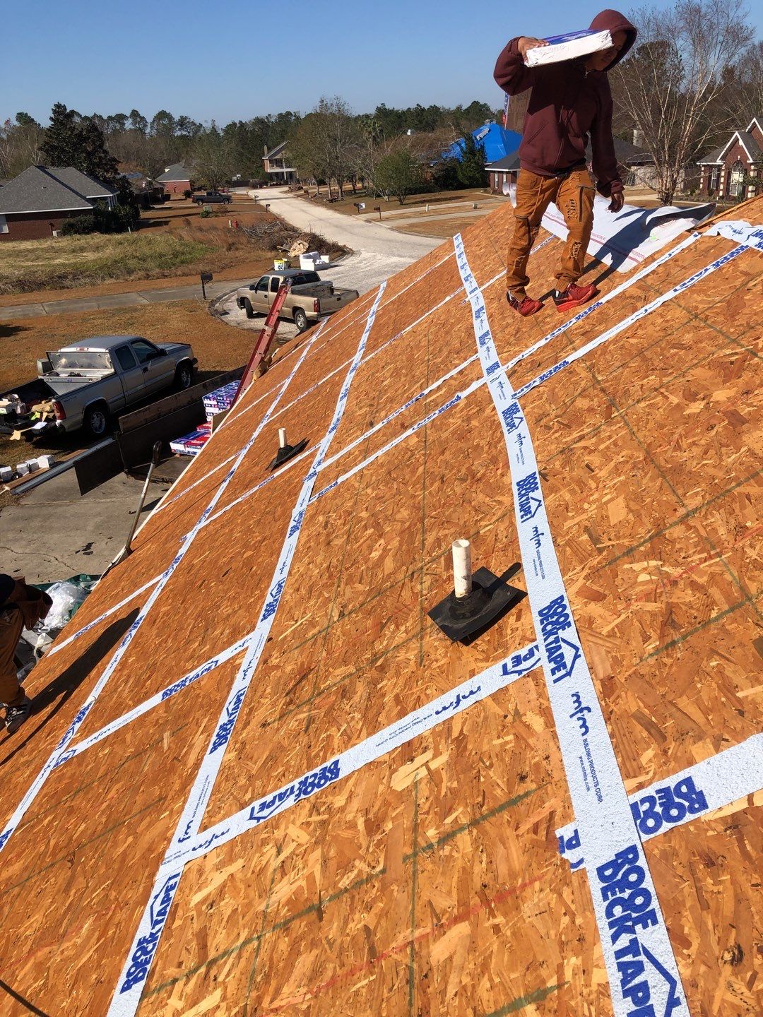 Residential Roofing Installation using Roof Replacement by American Roofing & Construction LLC