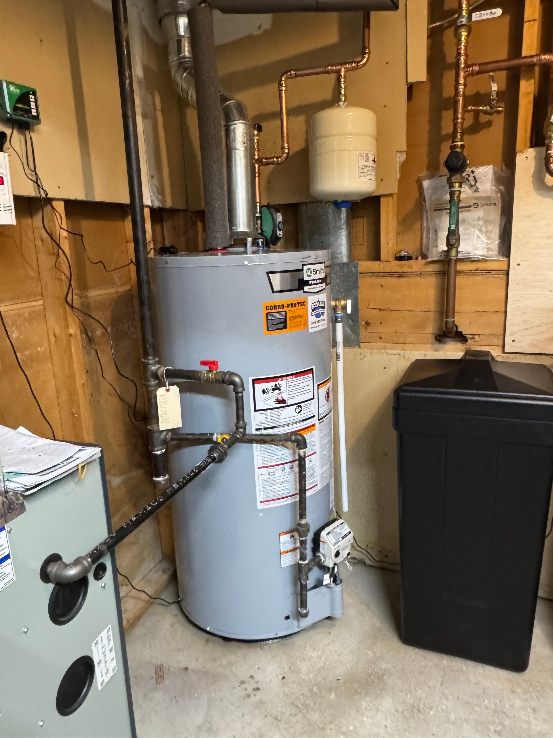 Water Softener and Heater Install by Stake Plumbing and Heating
