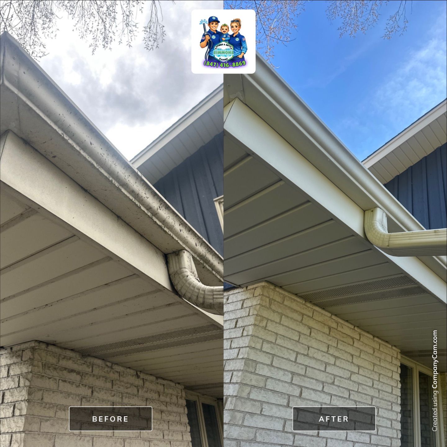 Highland Park, IL House Wash by Simmons Power & Soft Washing