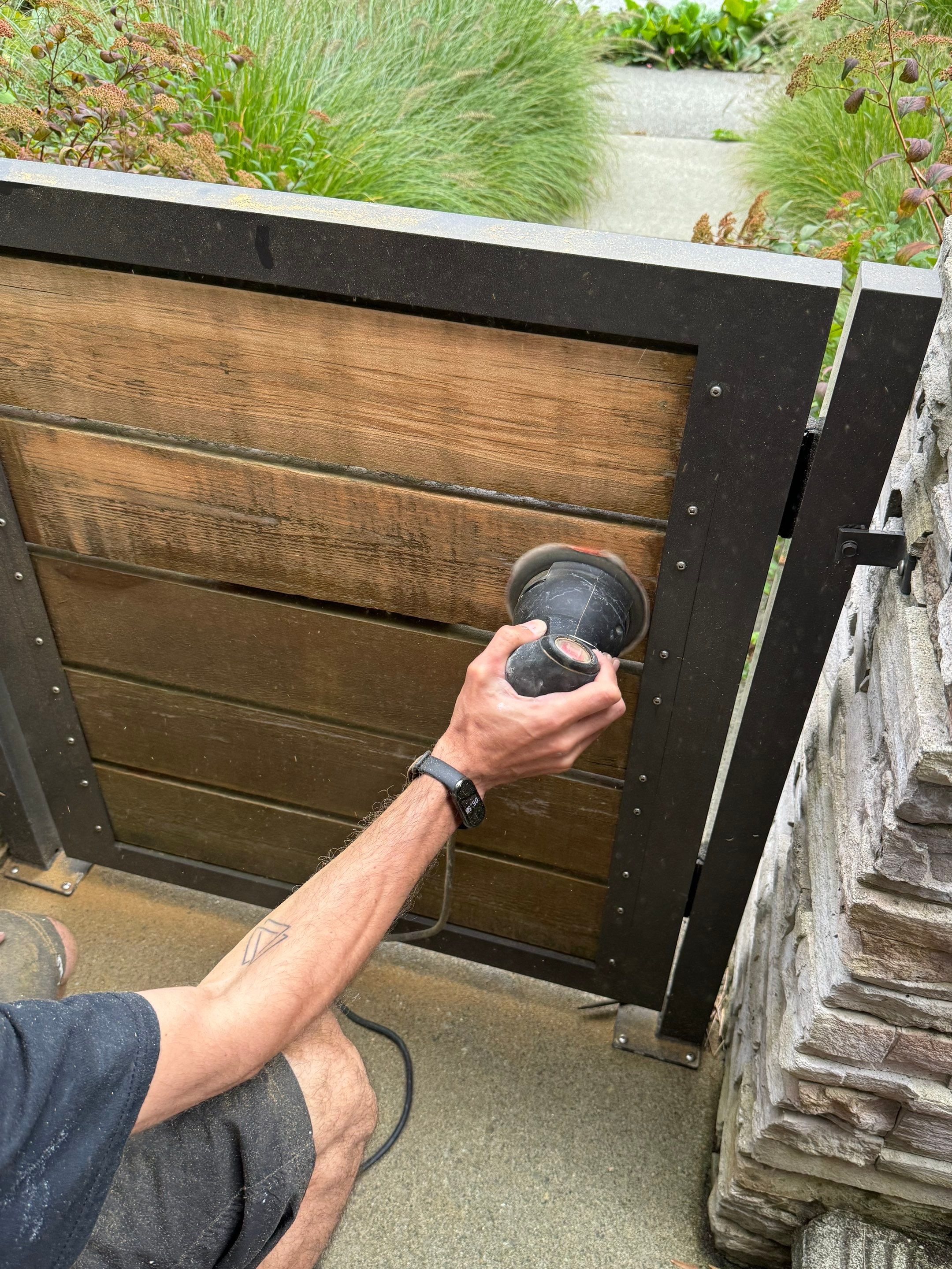 Gate Staining Project by YVR Construction Group
