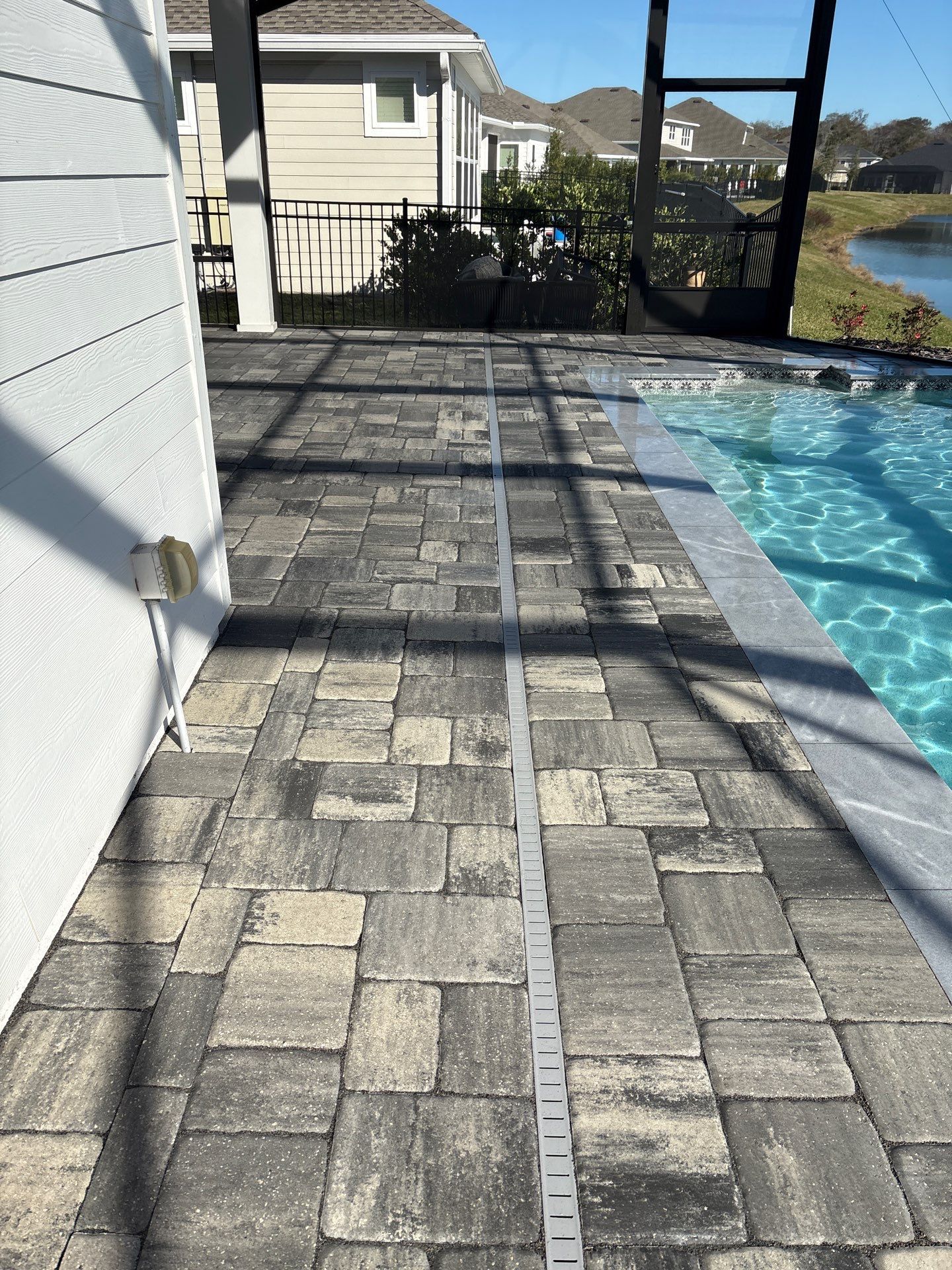 Pool Pavers using PolySand and TopSeal by DuraSeal